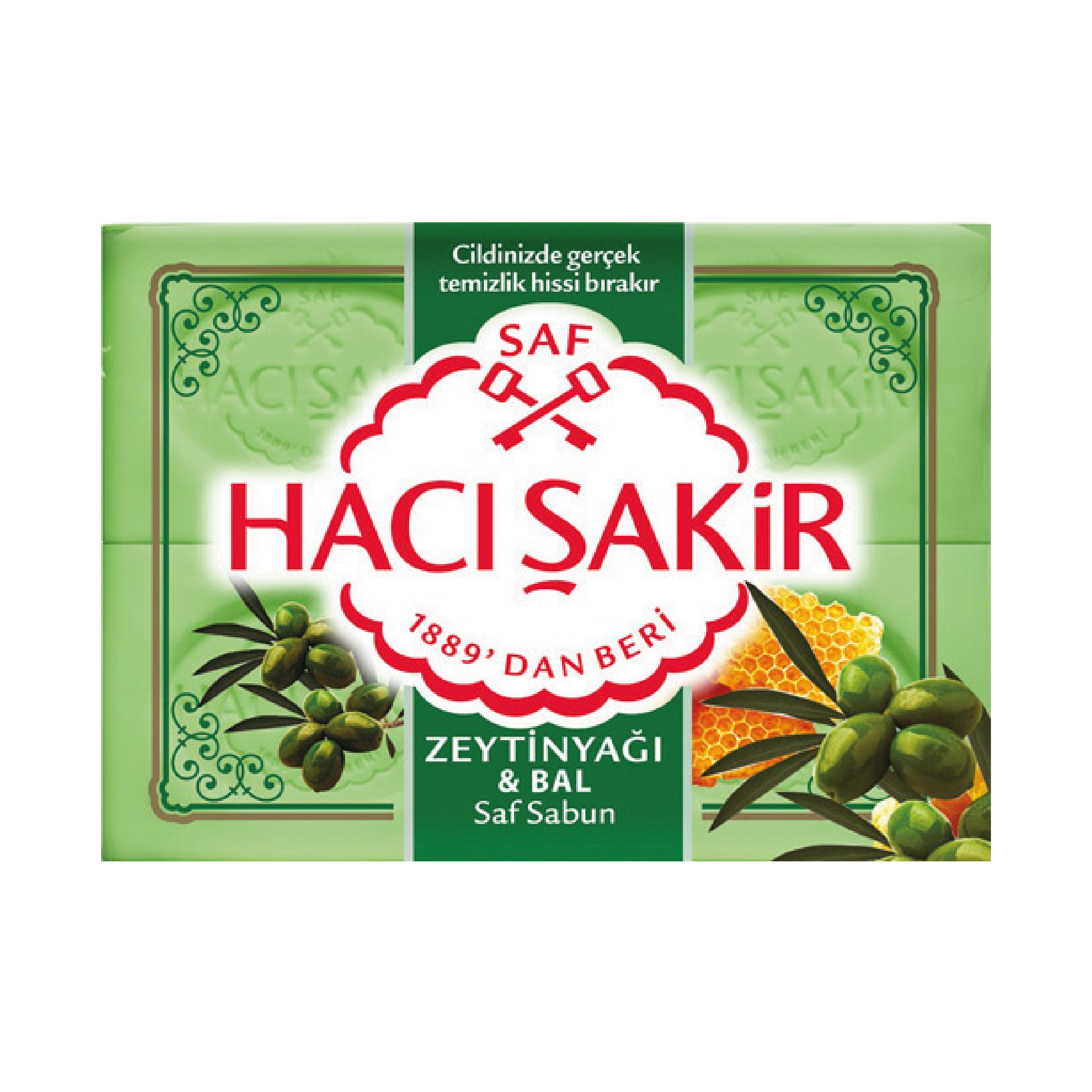 Hacı Şakir Kalıp Sabun Zeytinyağı & Bal 4'Lü 600 gr