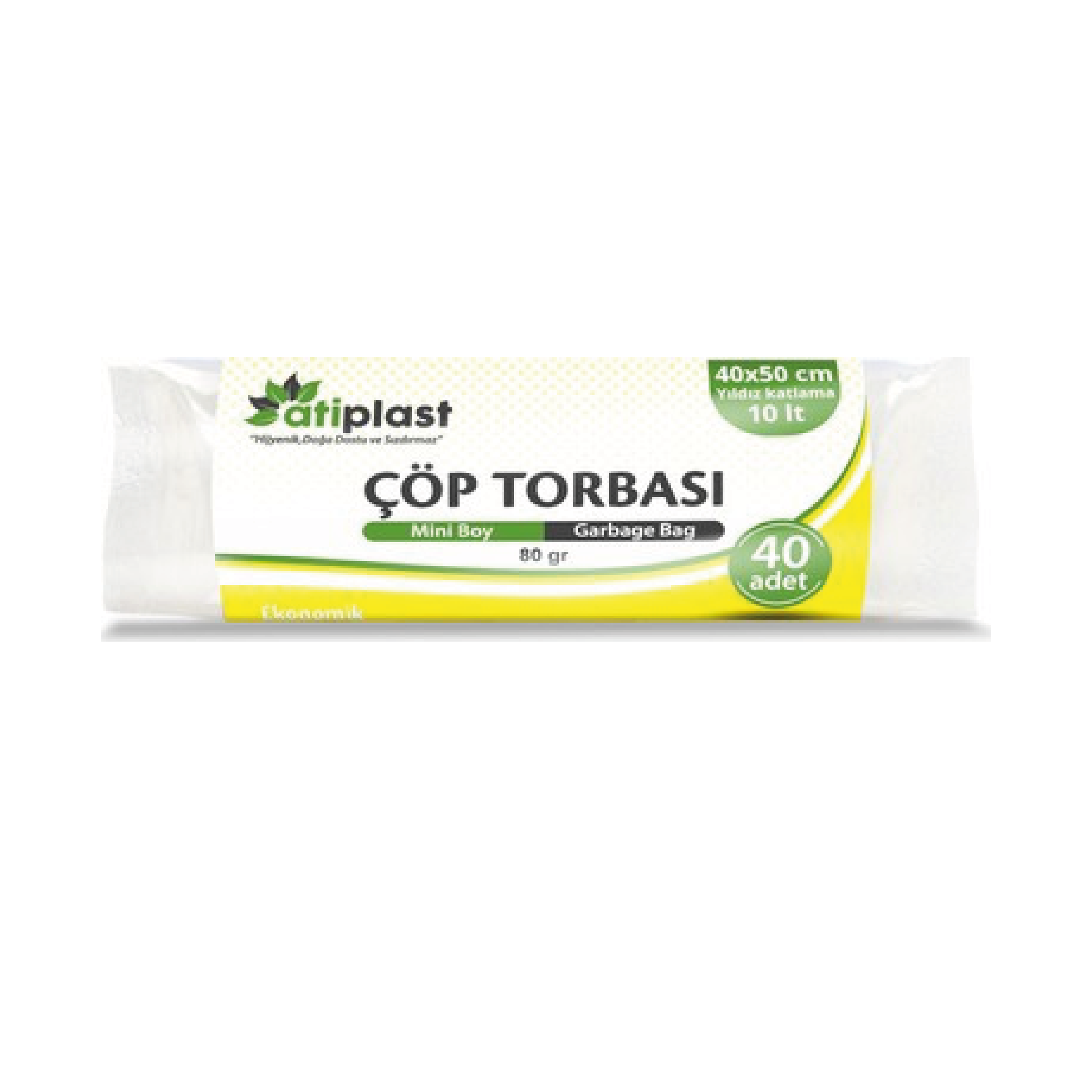 Atiplast Mini Çöp Torbası Şeffaf 40x50/80 gr