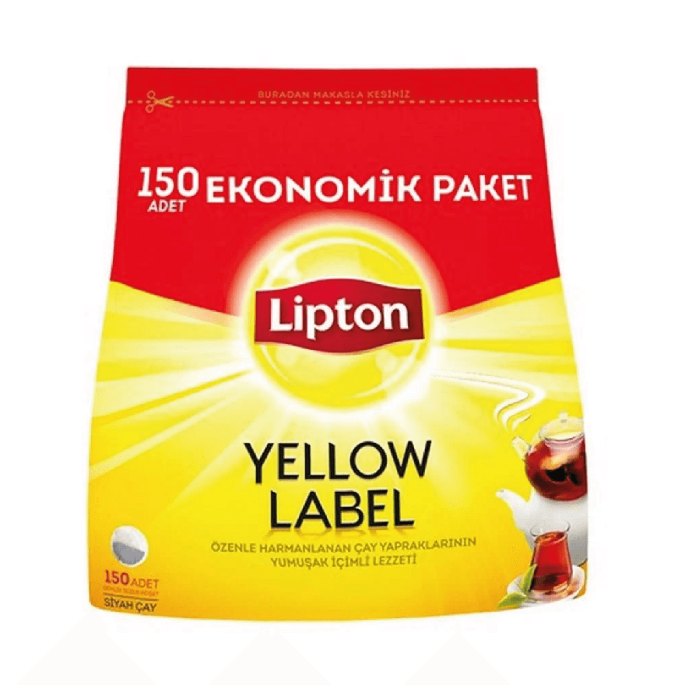 Lipton Yellow Label 3.2 gr 150'li Demlik Poşet Çay