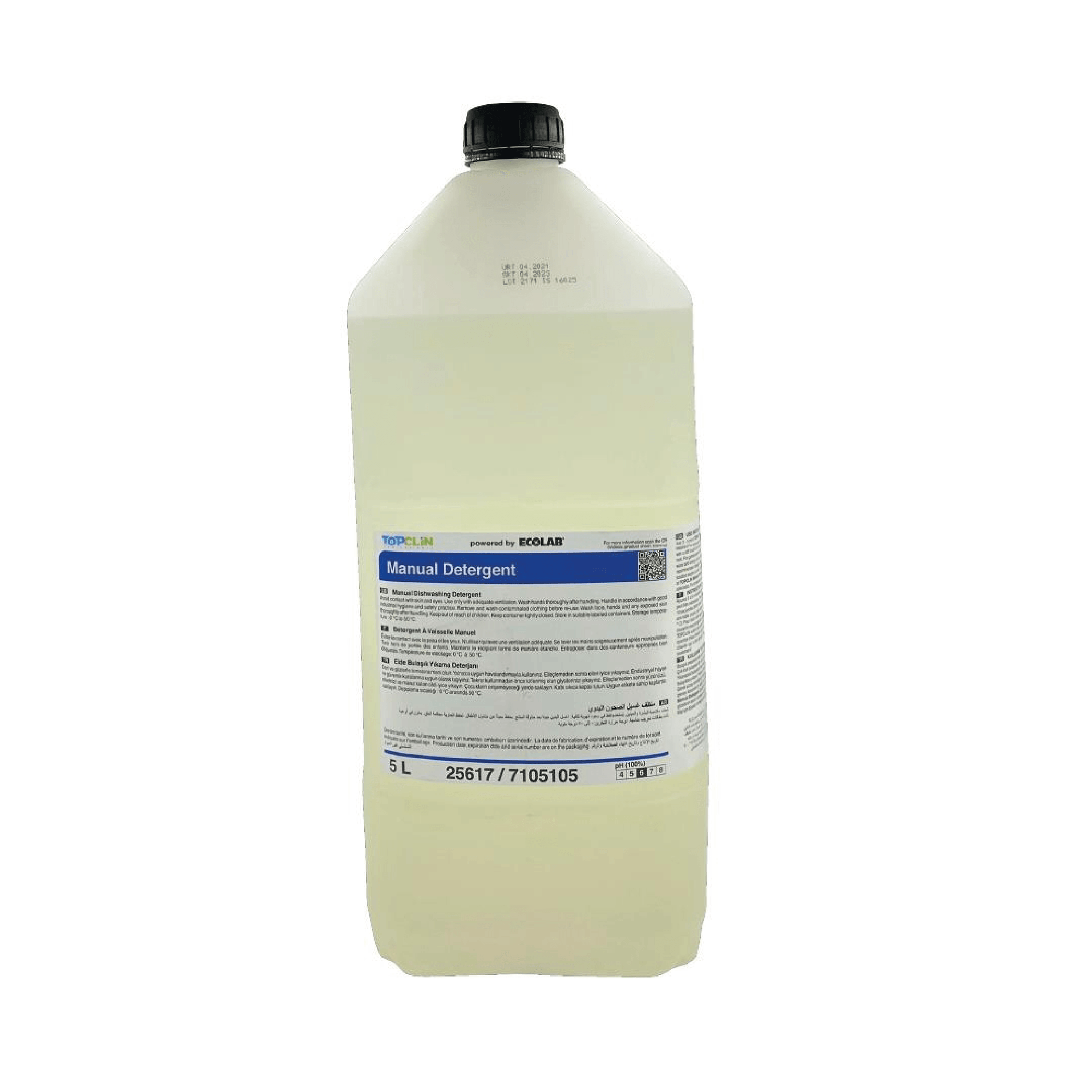 Ecolab Topclin Manual Dishwashing Bulaşık Deterjanı 5 Kg