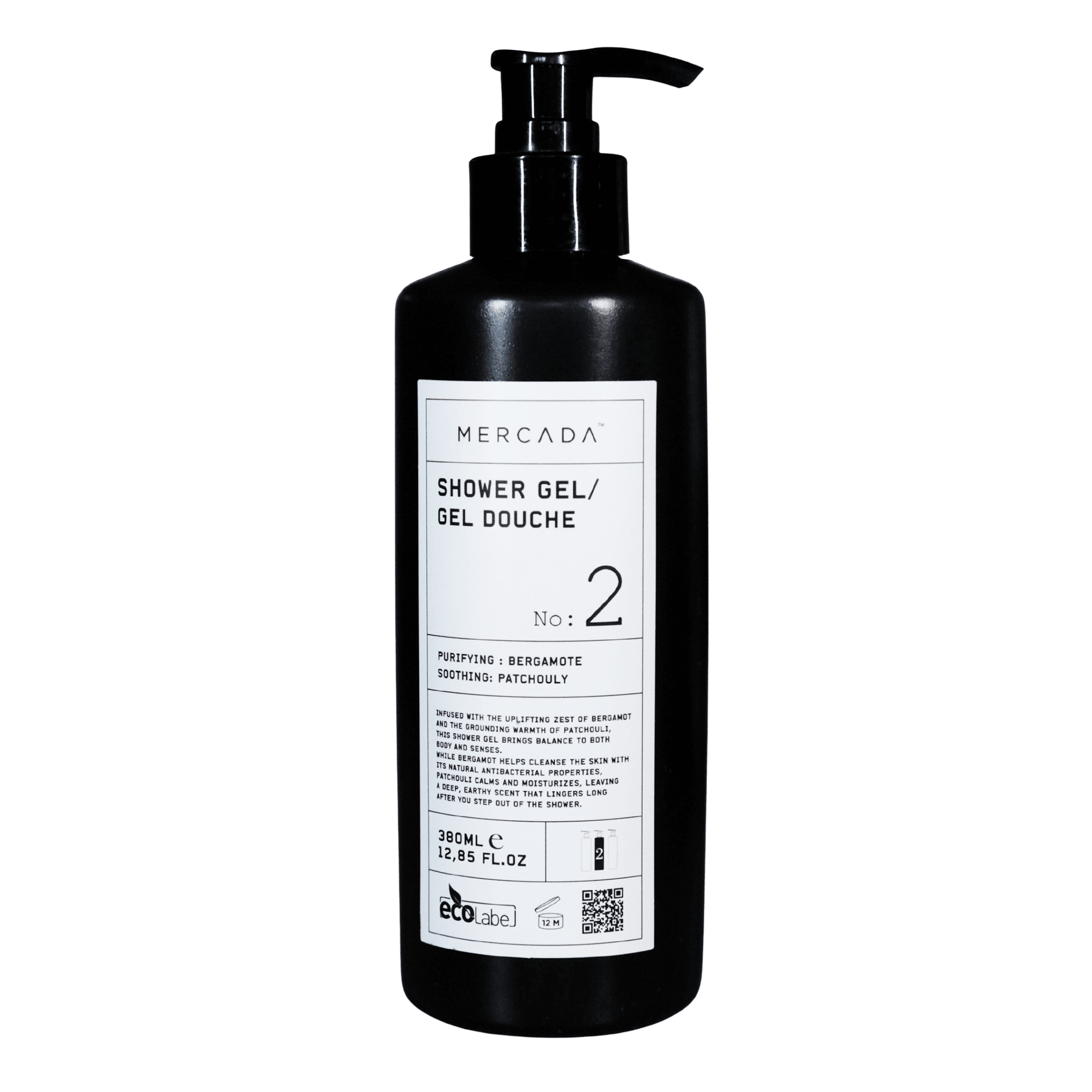 Mercada Duş Jeli No 2 - 380 ml (Siyah)