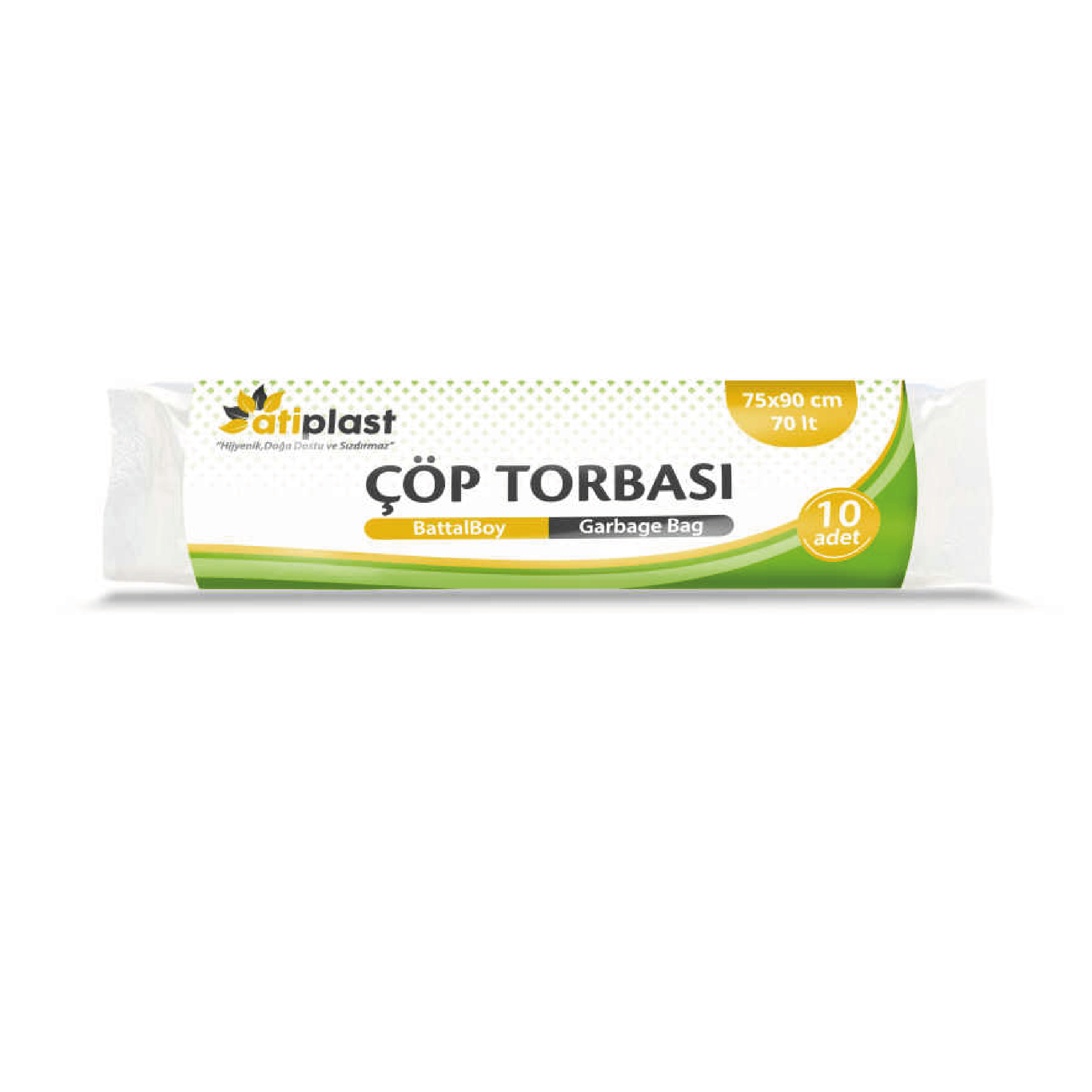 Atiplast Battal Boy Çöp Torbası Siyah 75x90/300 gr