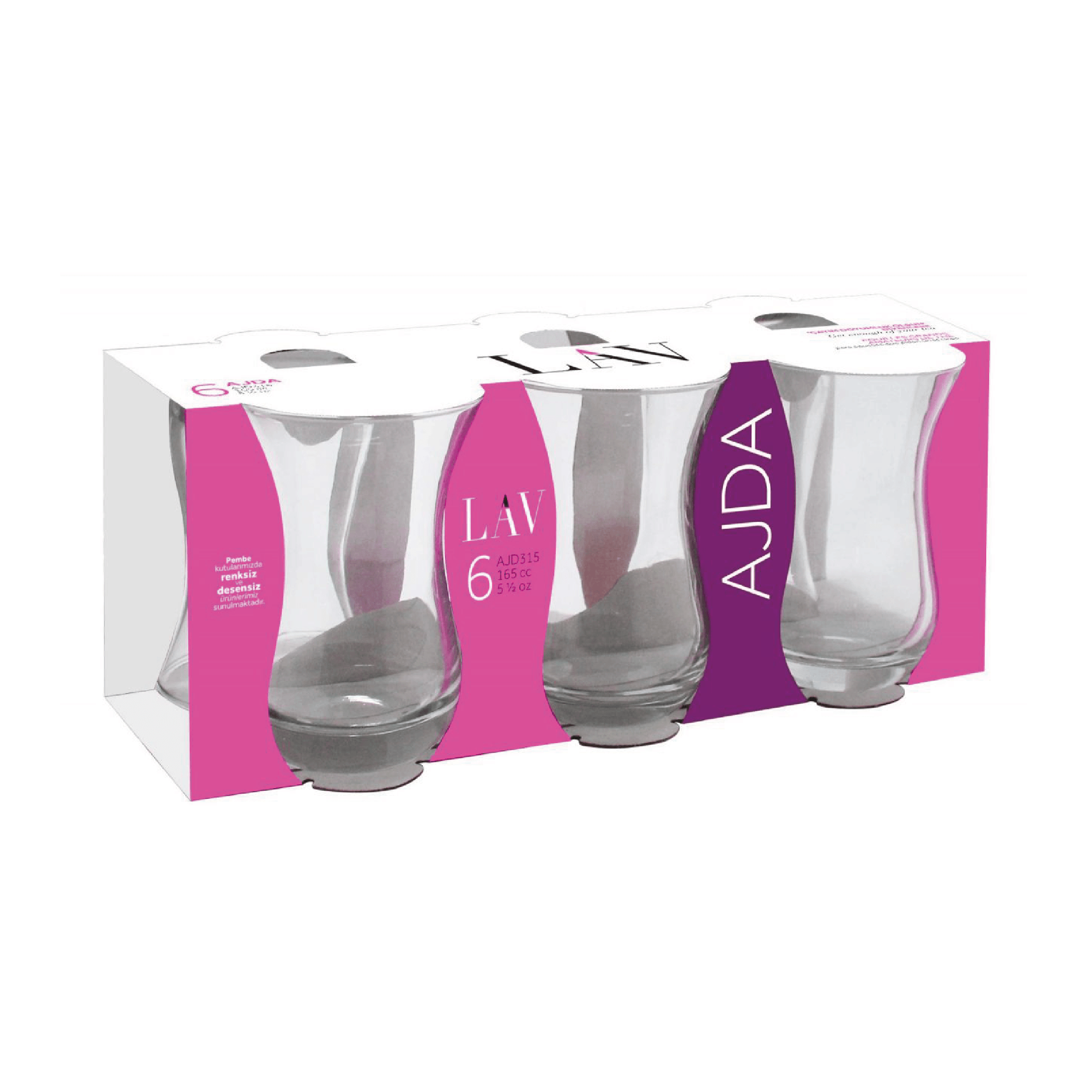 Lav Çay Bardağı 6'lı -LAV315