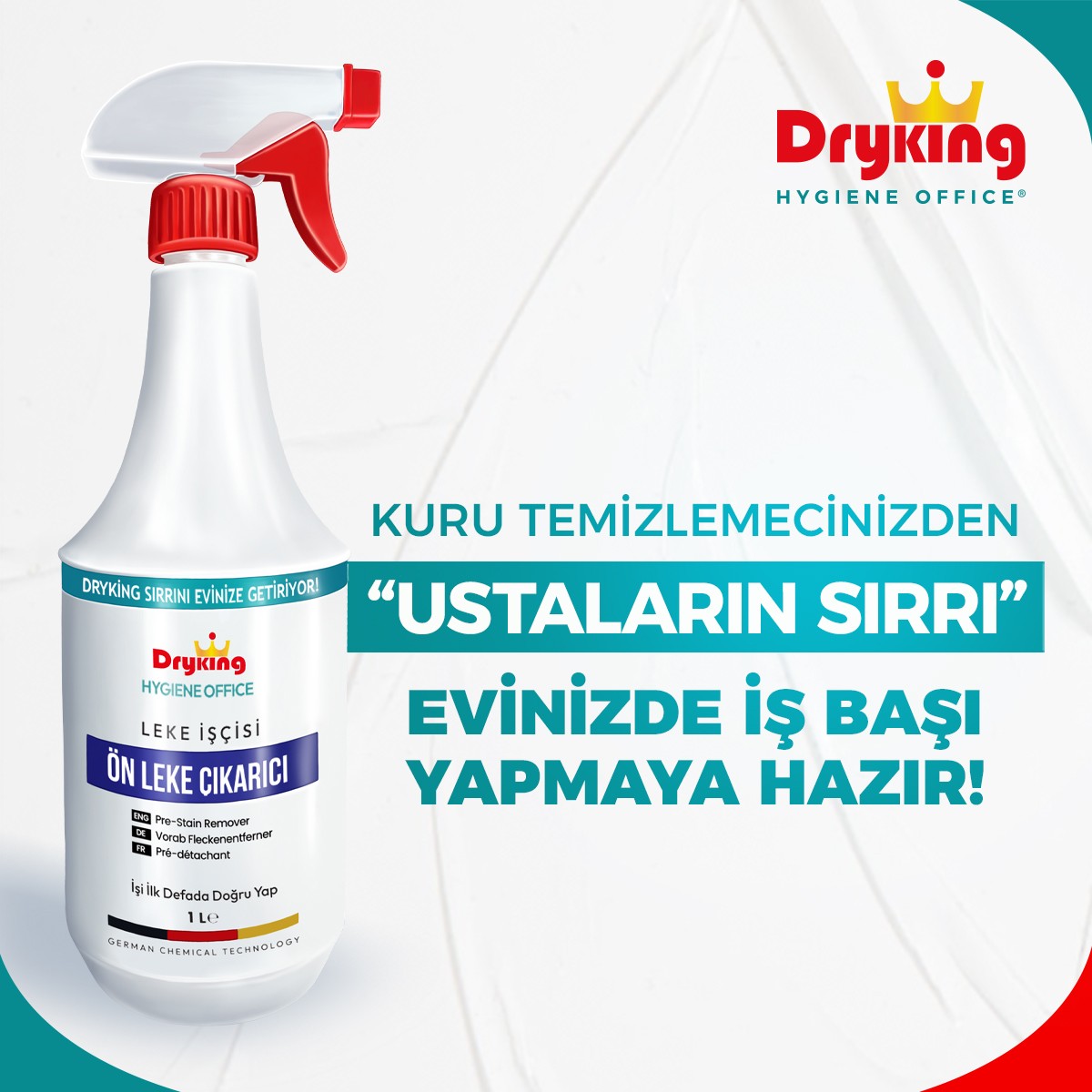 Dryking Leke İşçisi - Ön Leke Çıkarıcı (1 Litre)