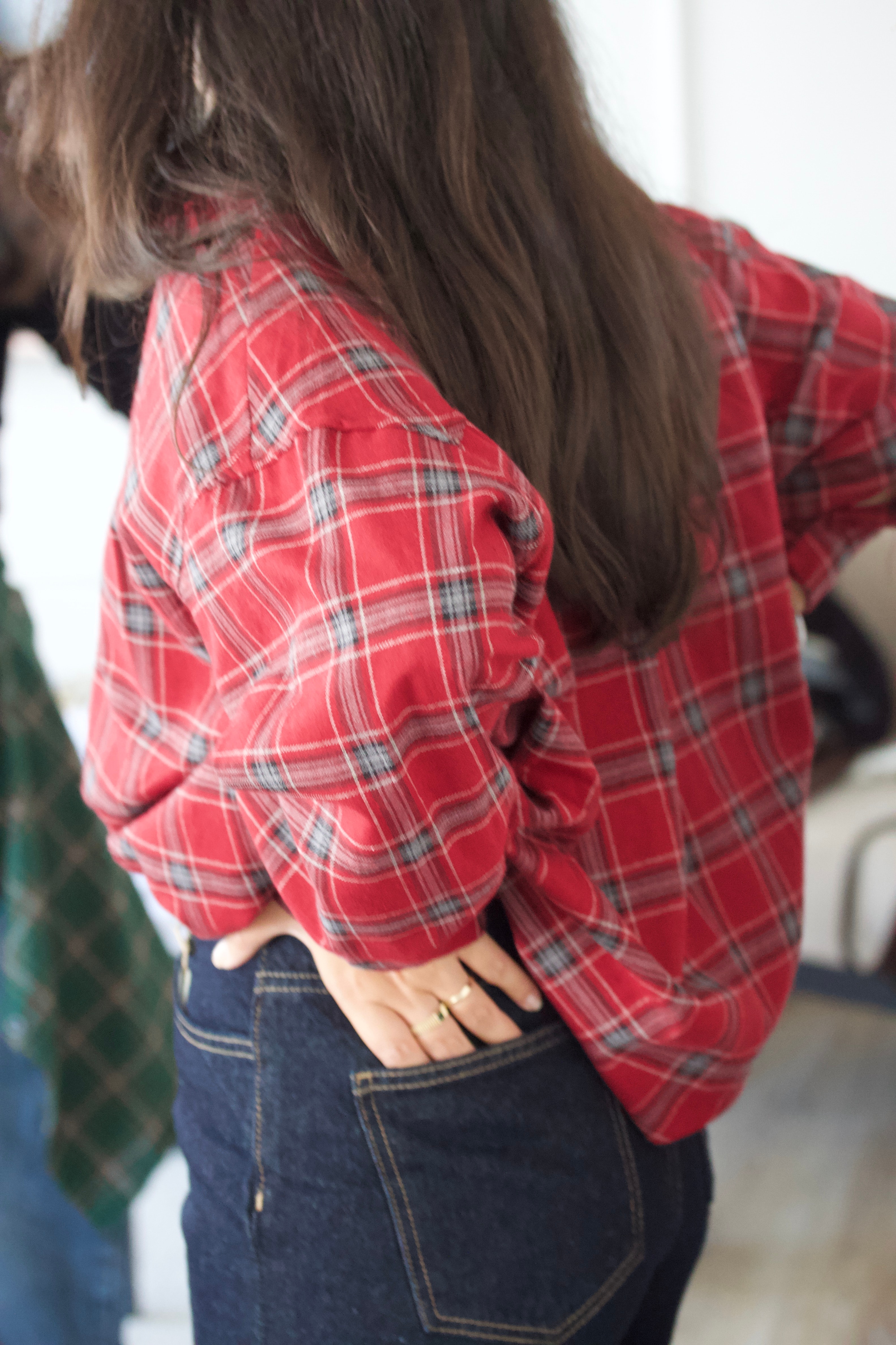 Oversize Ekose Gömlek 