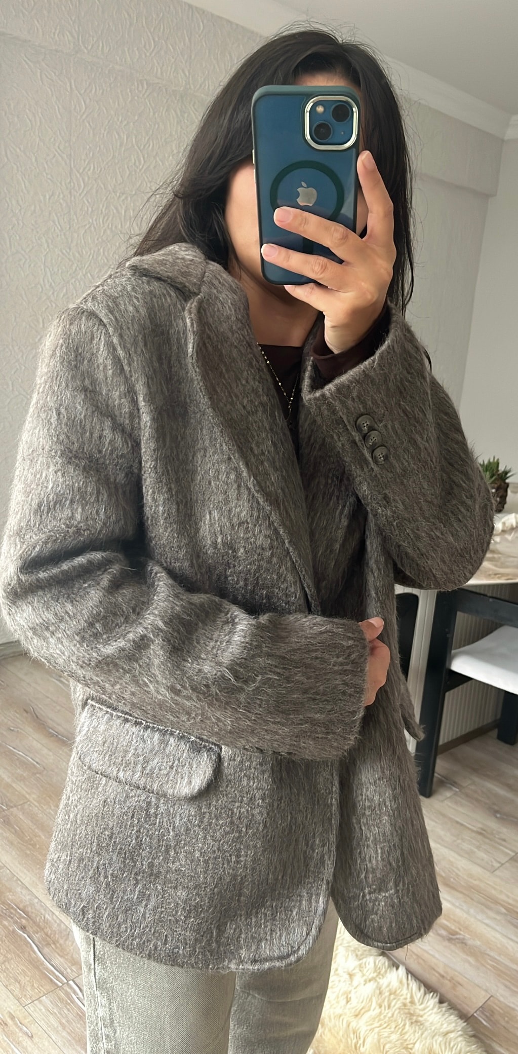 Sakallı Kaşe Ceket