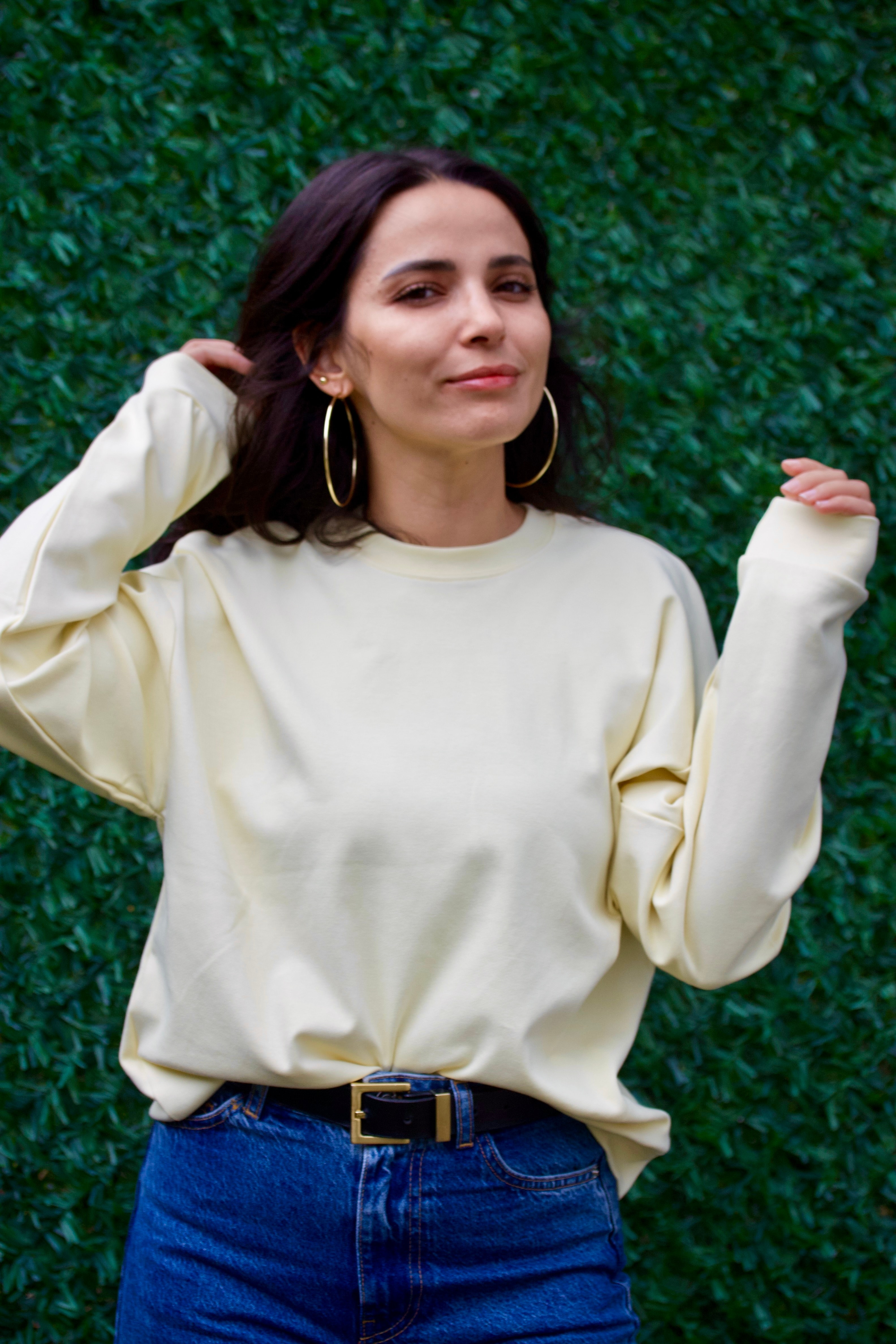 Sarı Sweatshirt 