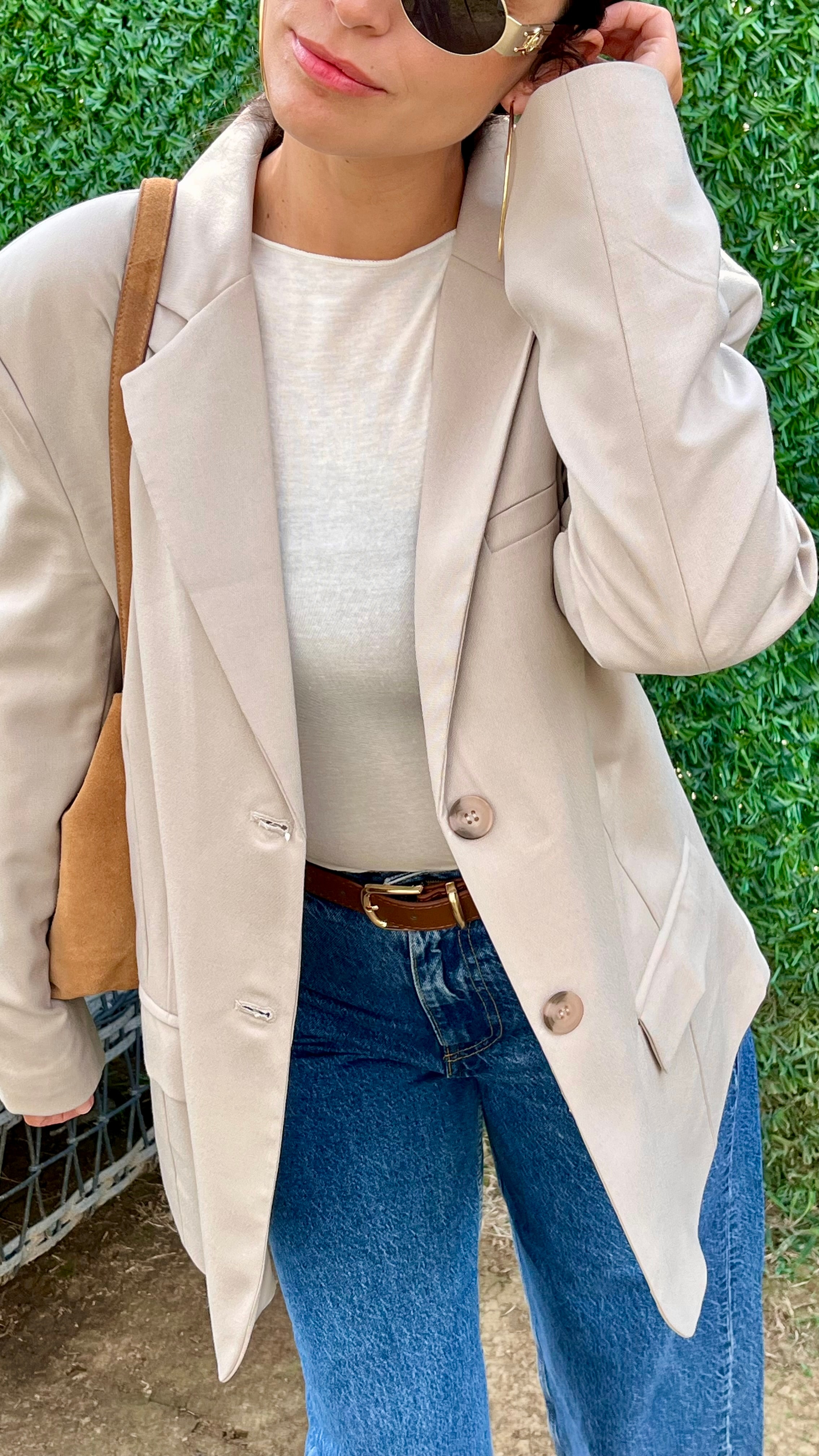 Vizon Blazer Ceket 