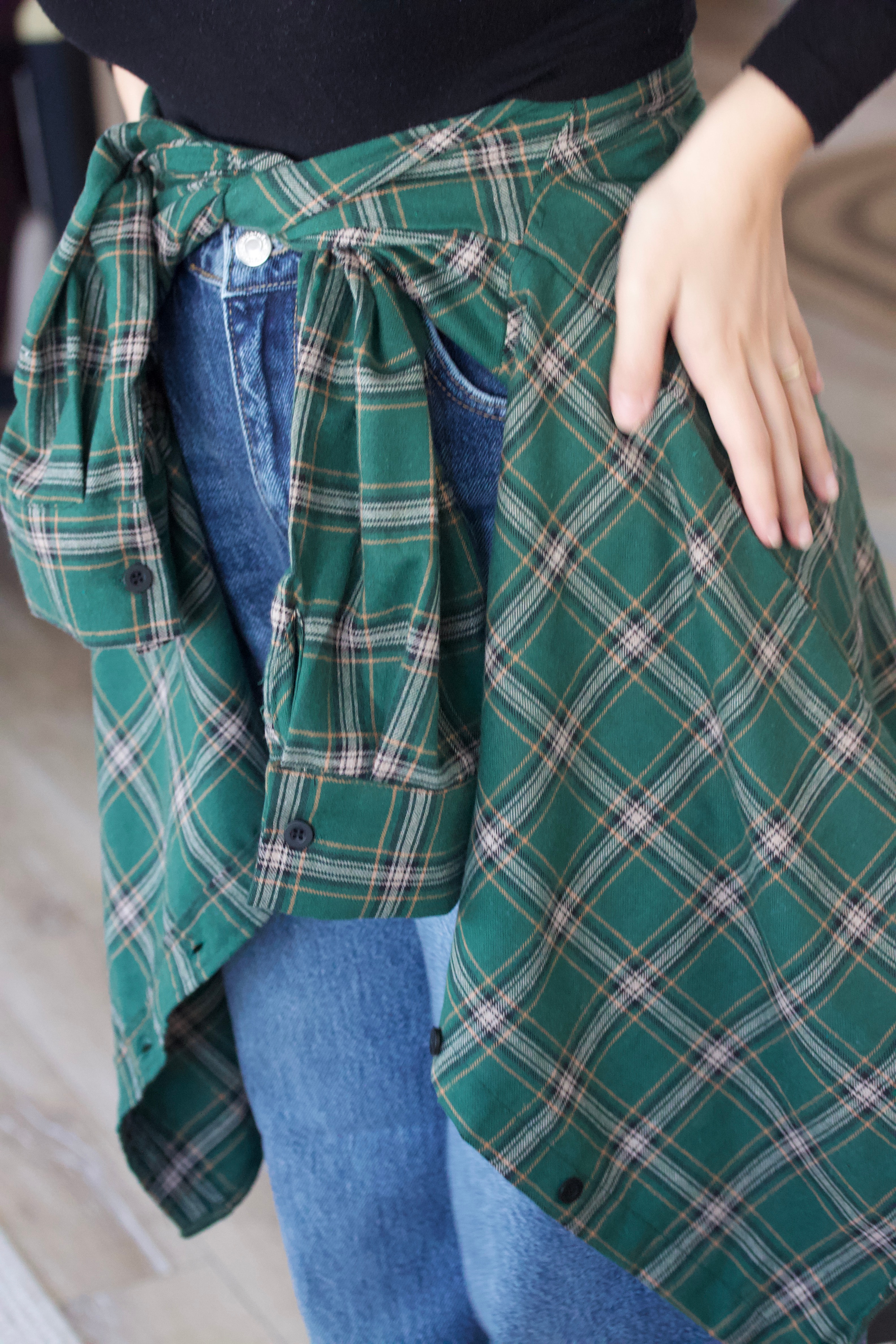 Yeşil Ekose Gömlek 