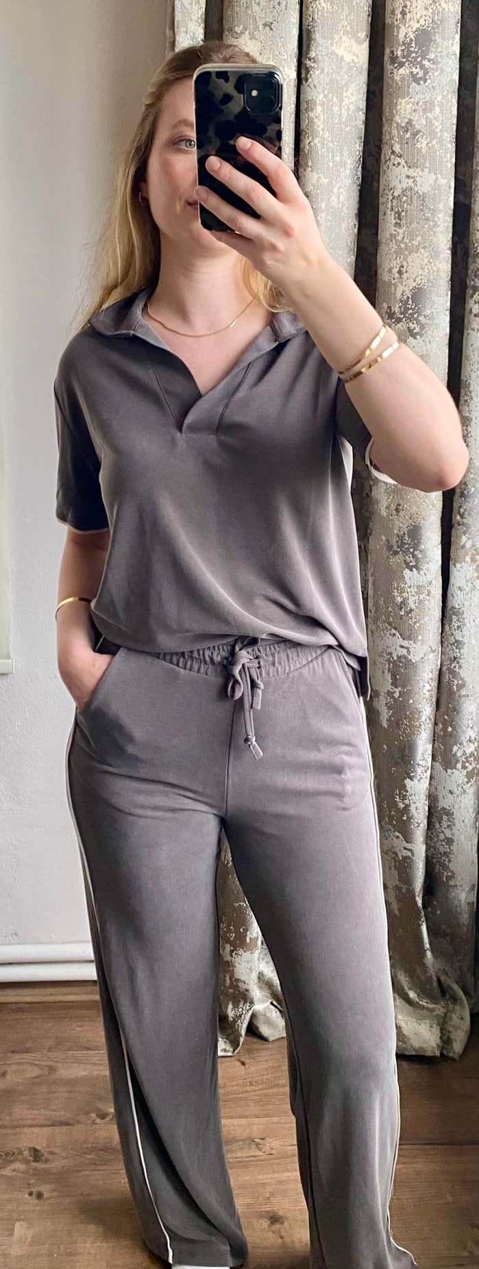 Polo Yaka Şerit Detaylı Oysh Takım 