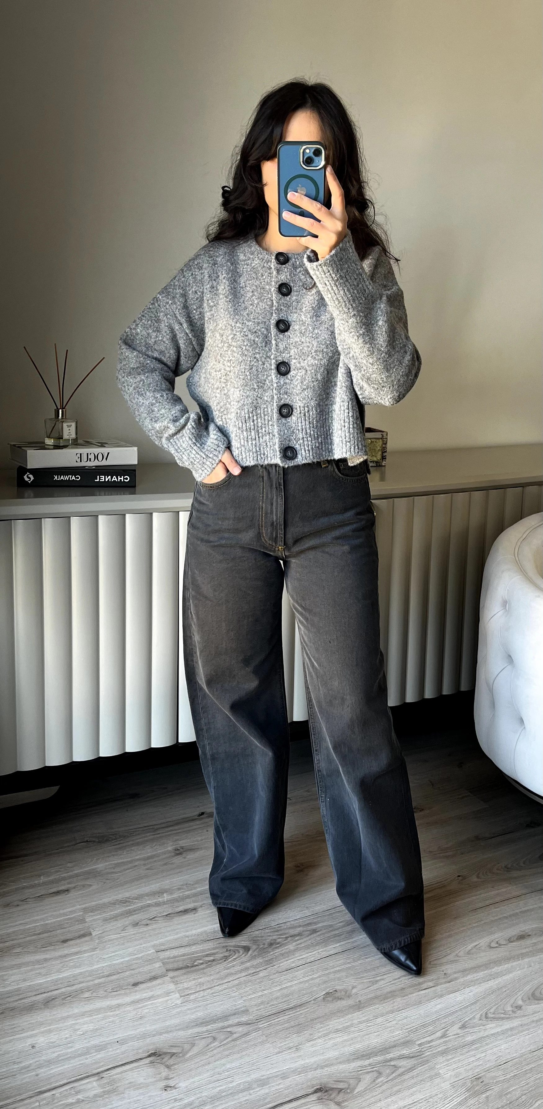 Antrasit Jean Pantolon 