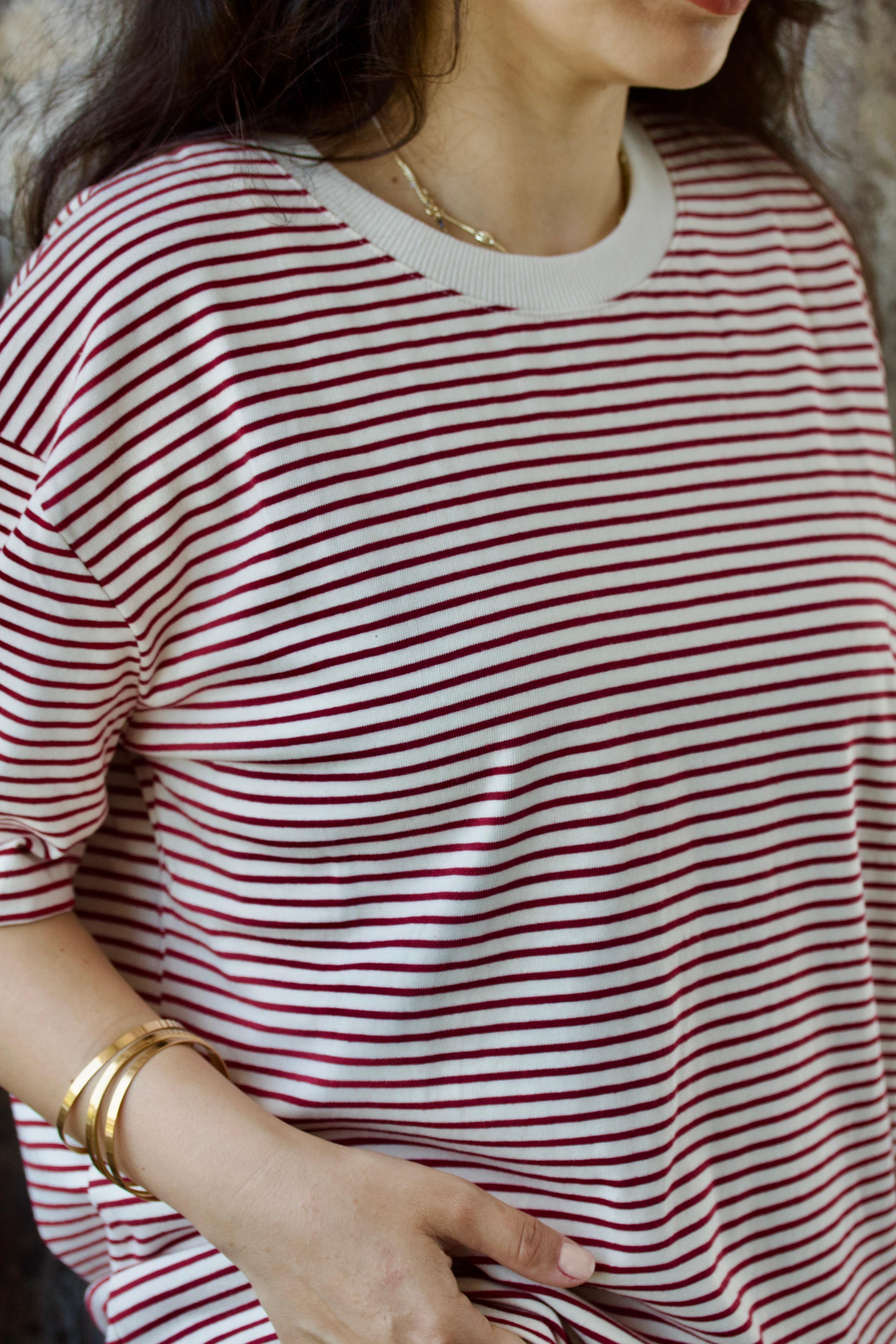 Kırmızı Beyaz T-shirt