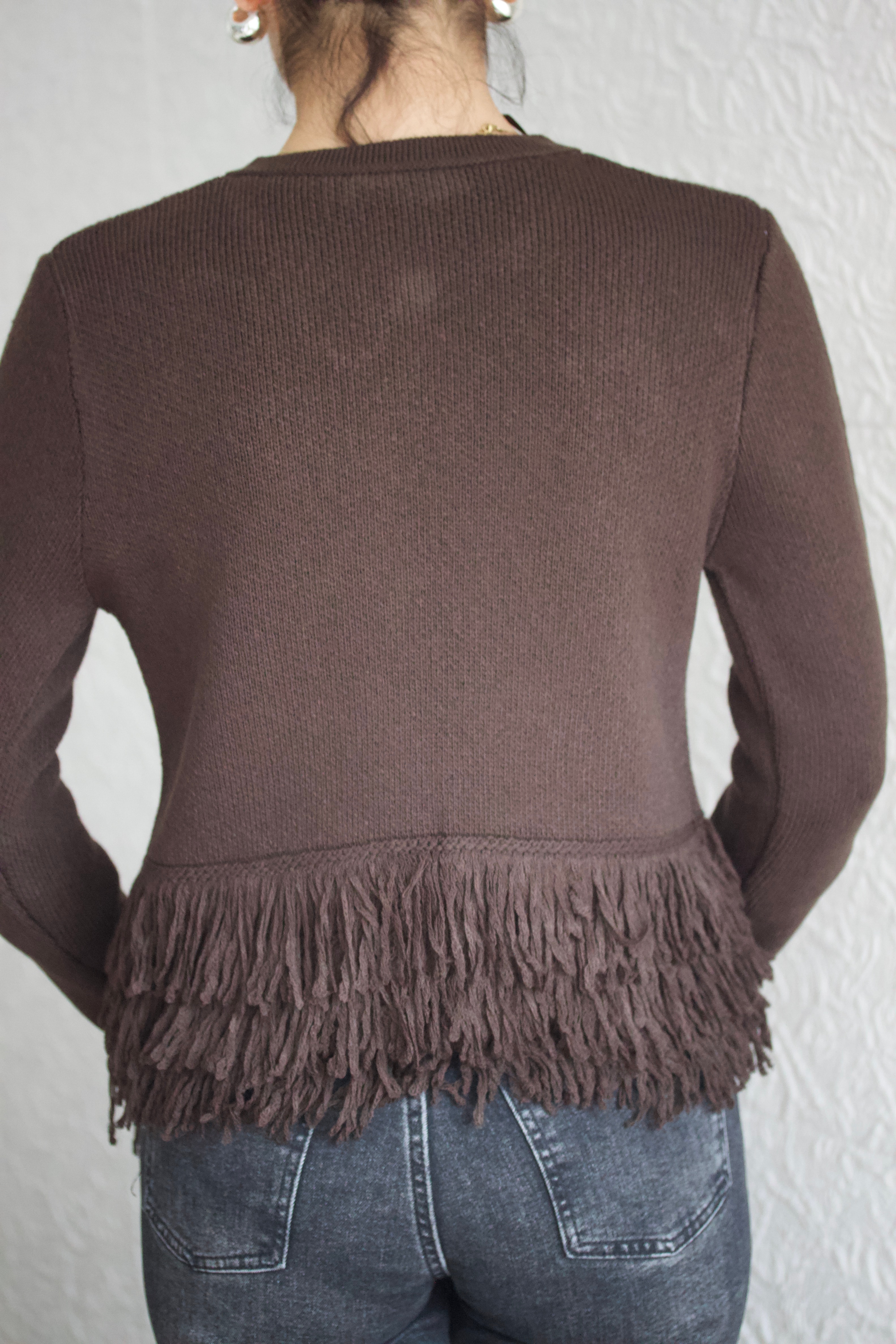 Püskül Detaylı Hırka