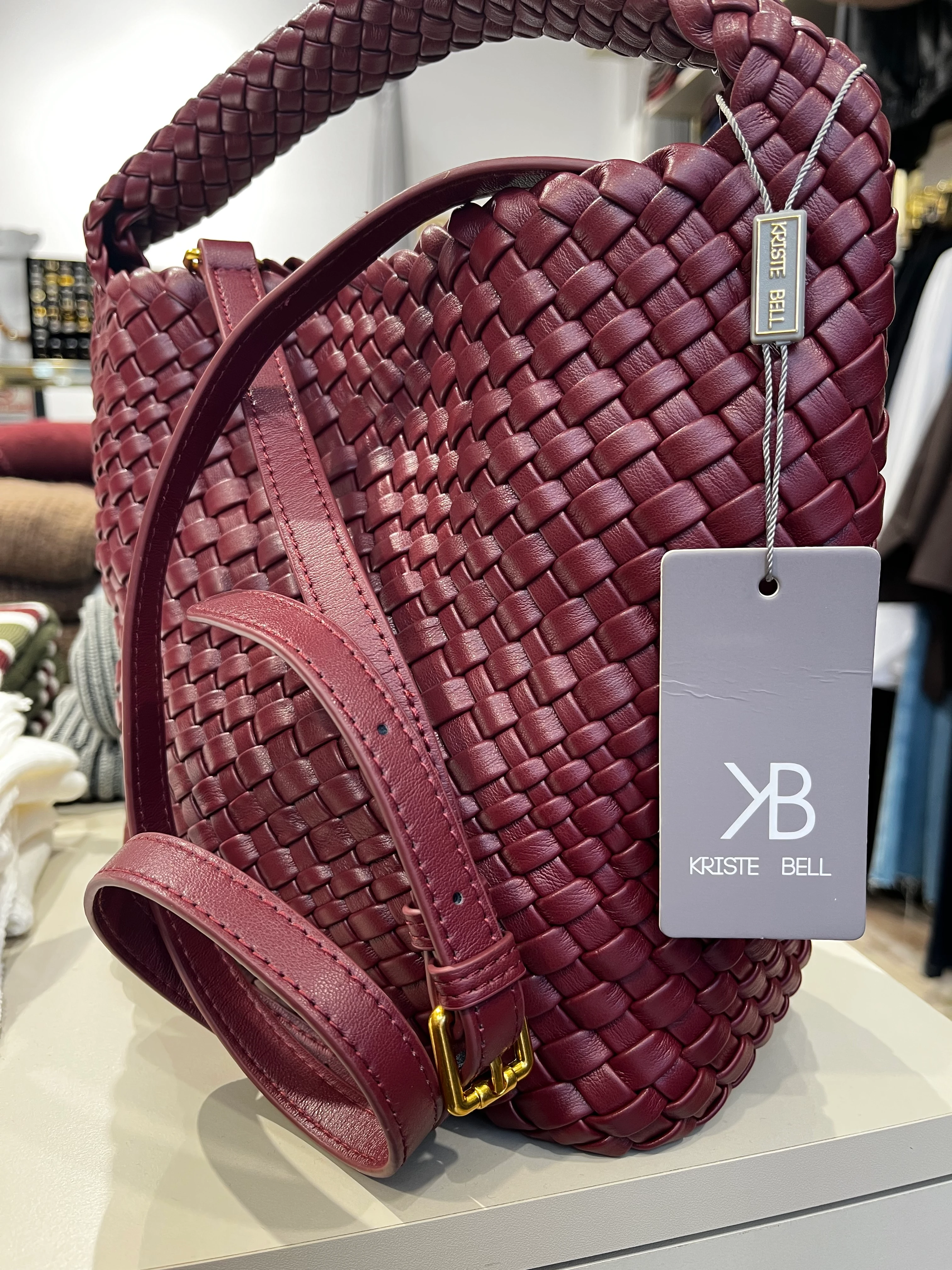 Kriste Bell Bordo Çanta 