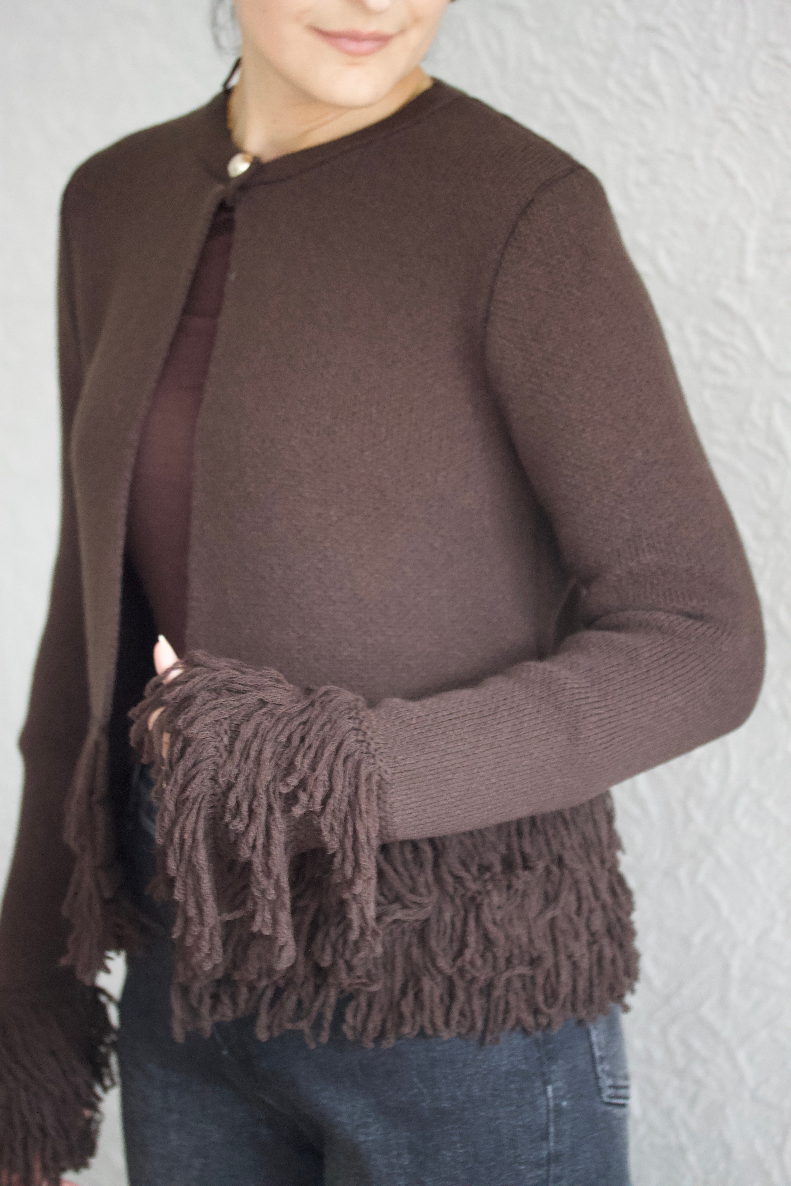 Püskül Detaylı Hırka