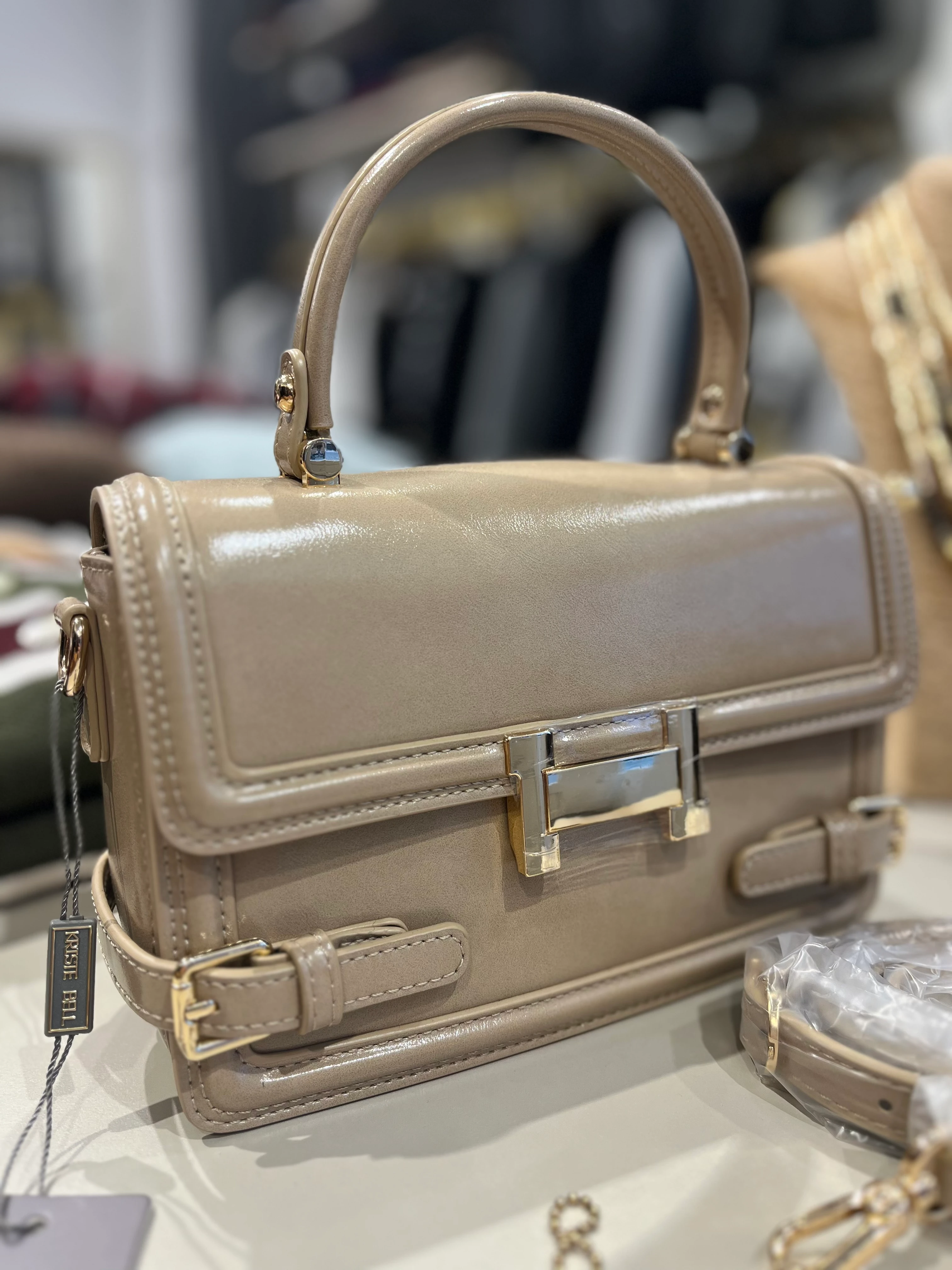 Kriste Bell Vizon Deri Çanta 