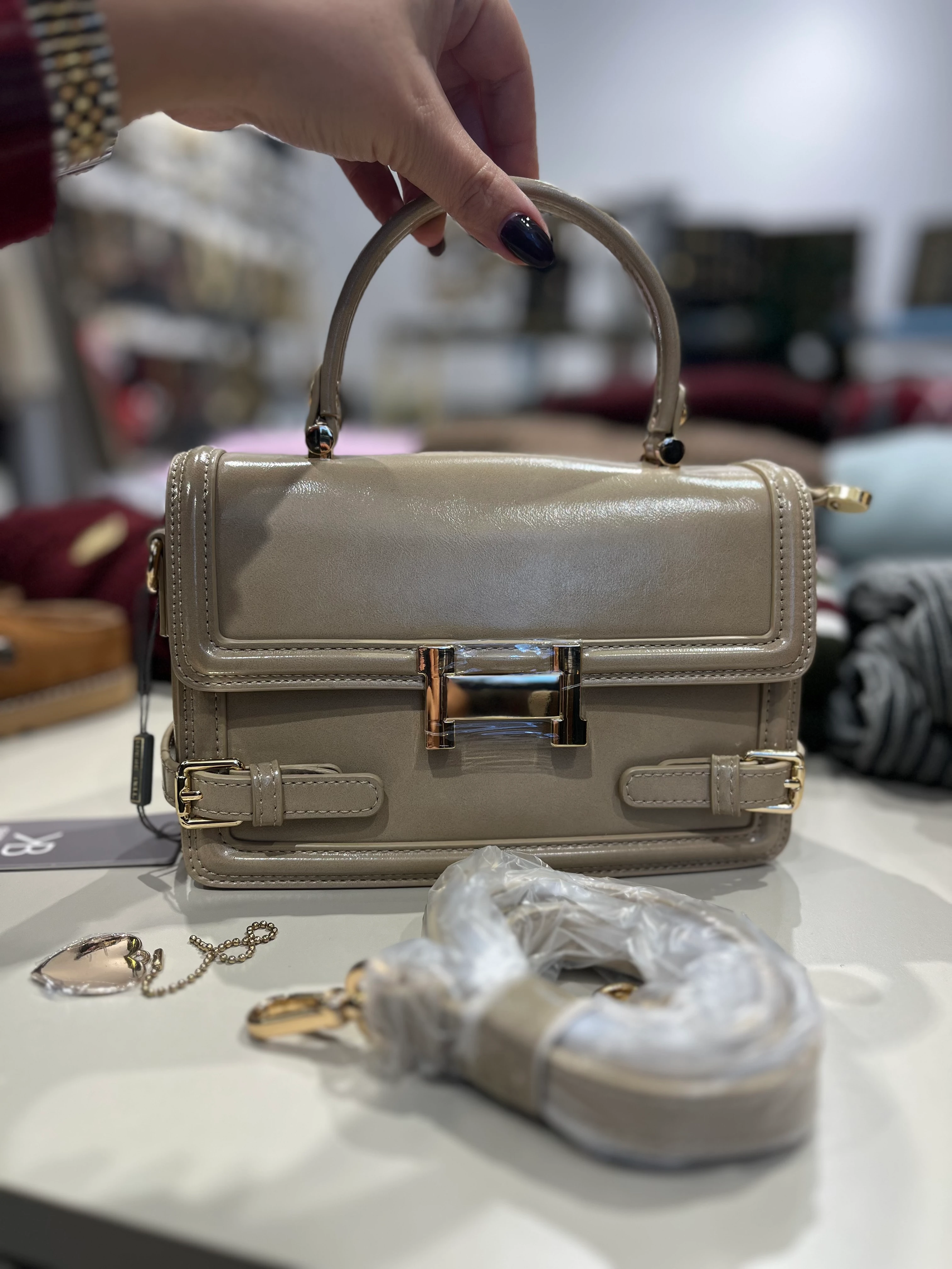 Kriste Bell Vizon Deri Çanta 