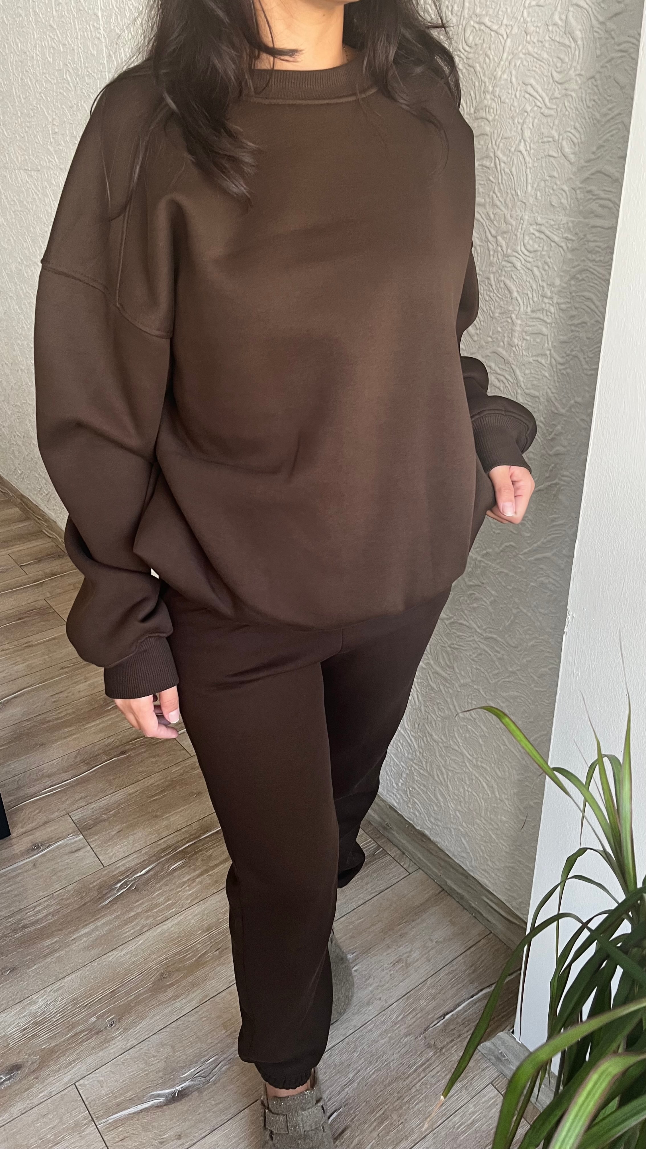 Acı Kahve Şardonlu Sweatshirt