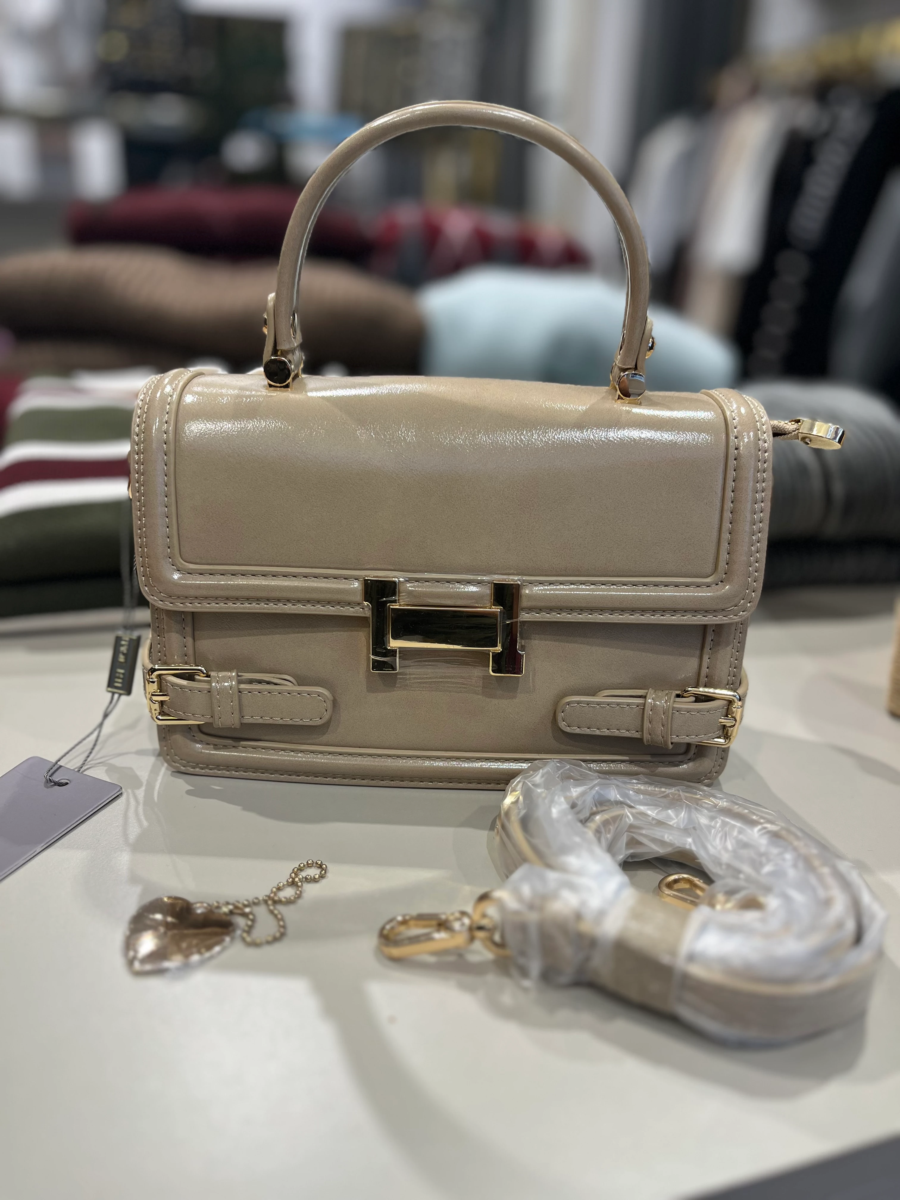 Kriste Bell Vizon Deri Çanta 