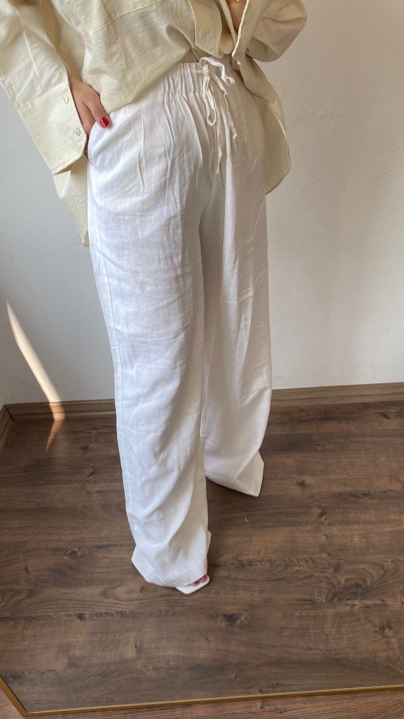 Krem Keten Pantolon 