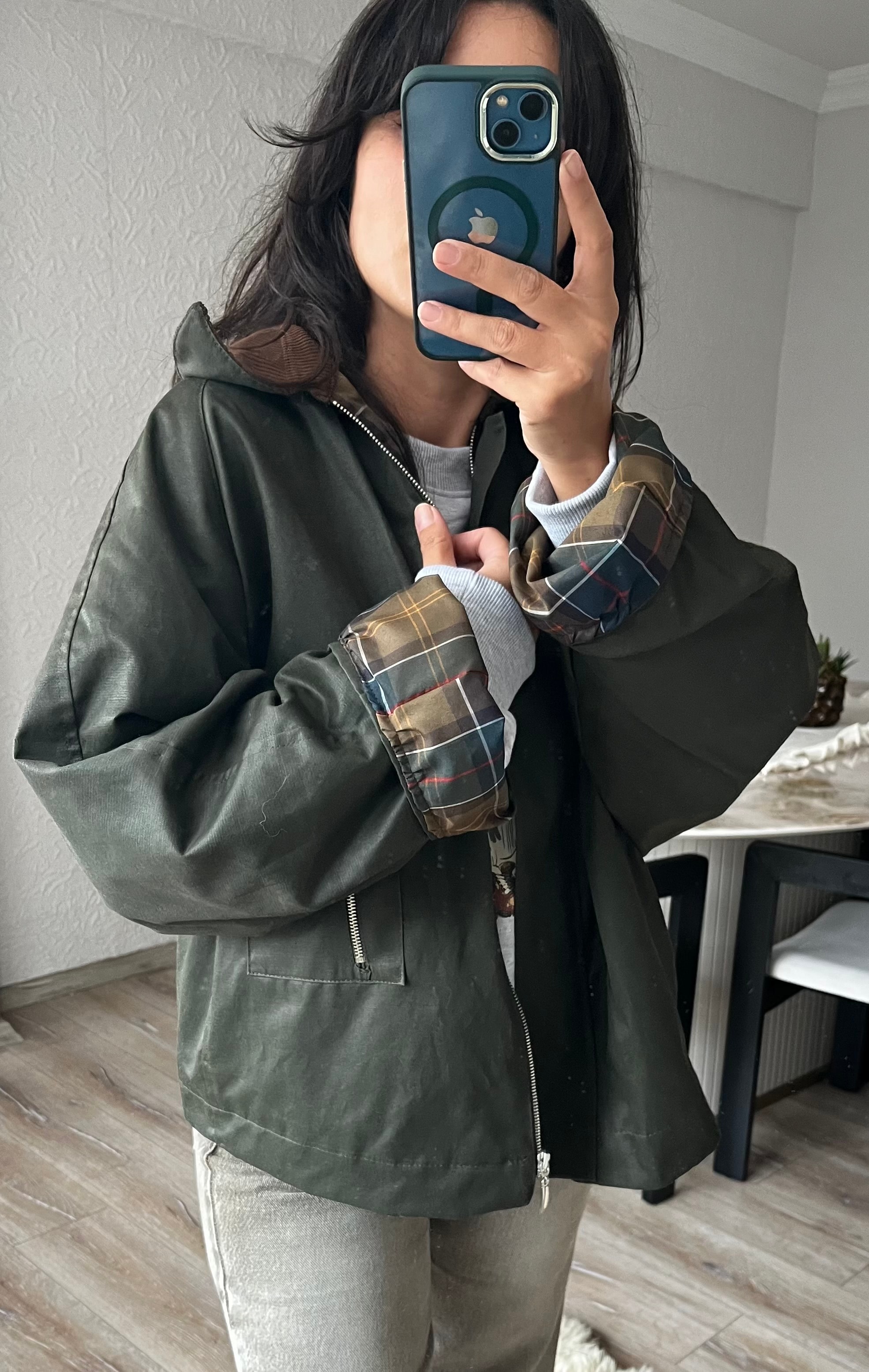 Kahverengi Mumlu Görünümlü Ceket