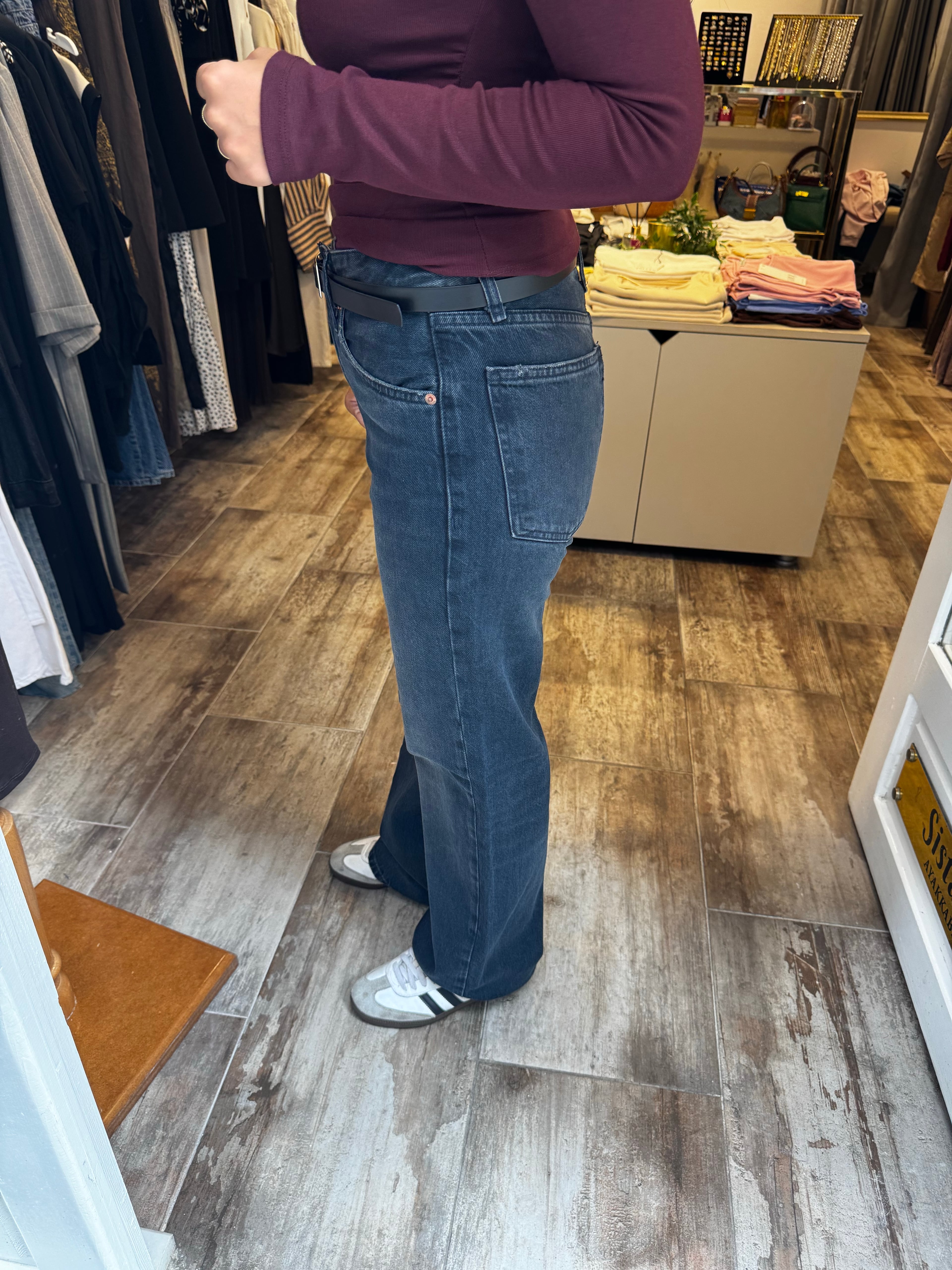 Koyu Gri Jean Pantolon