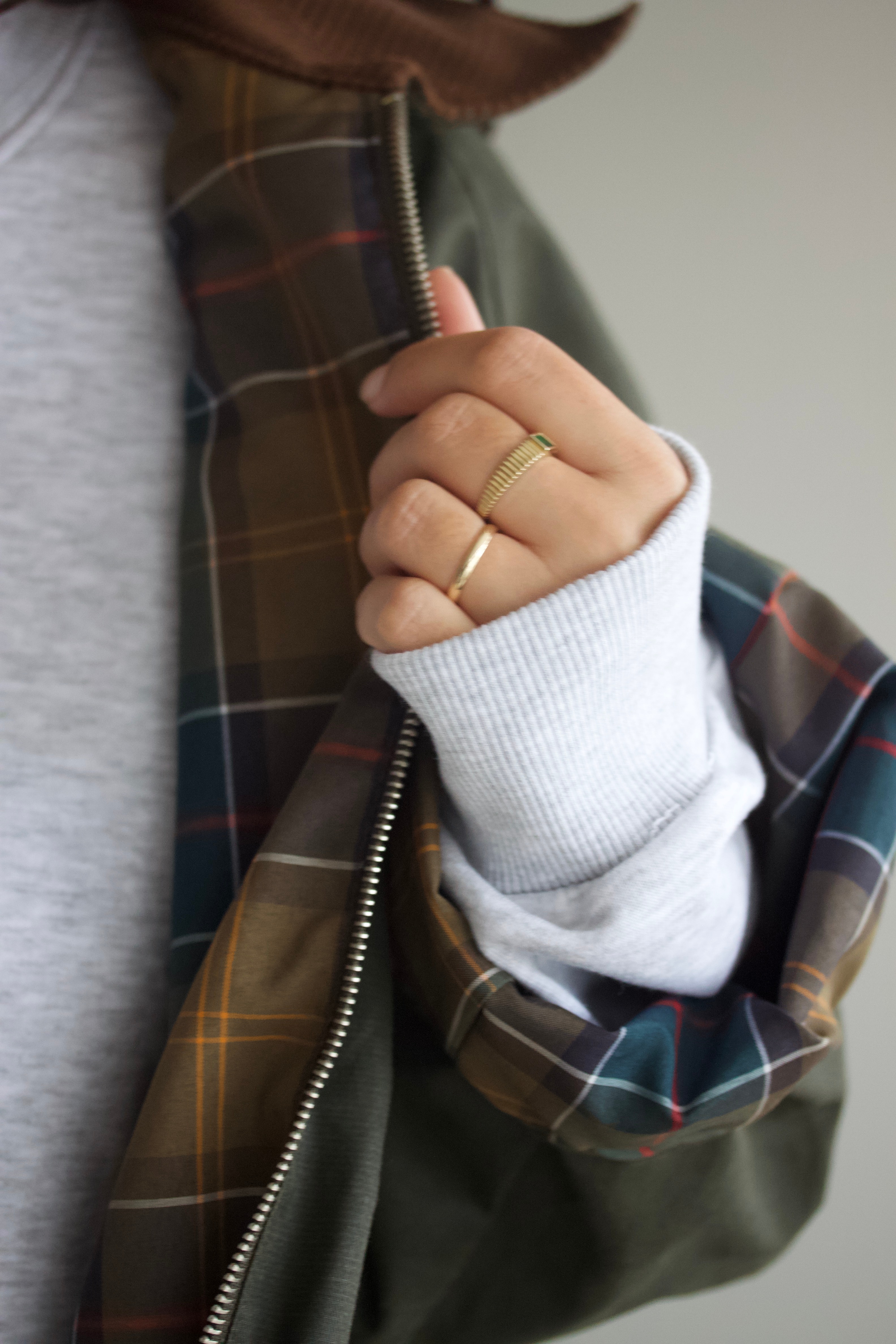 Kahverengi Mumlu Görünümlü Ceket