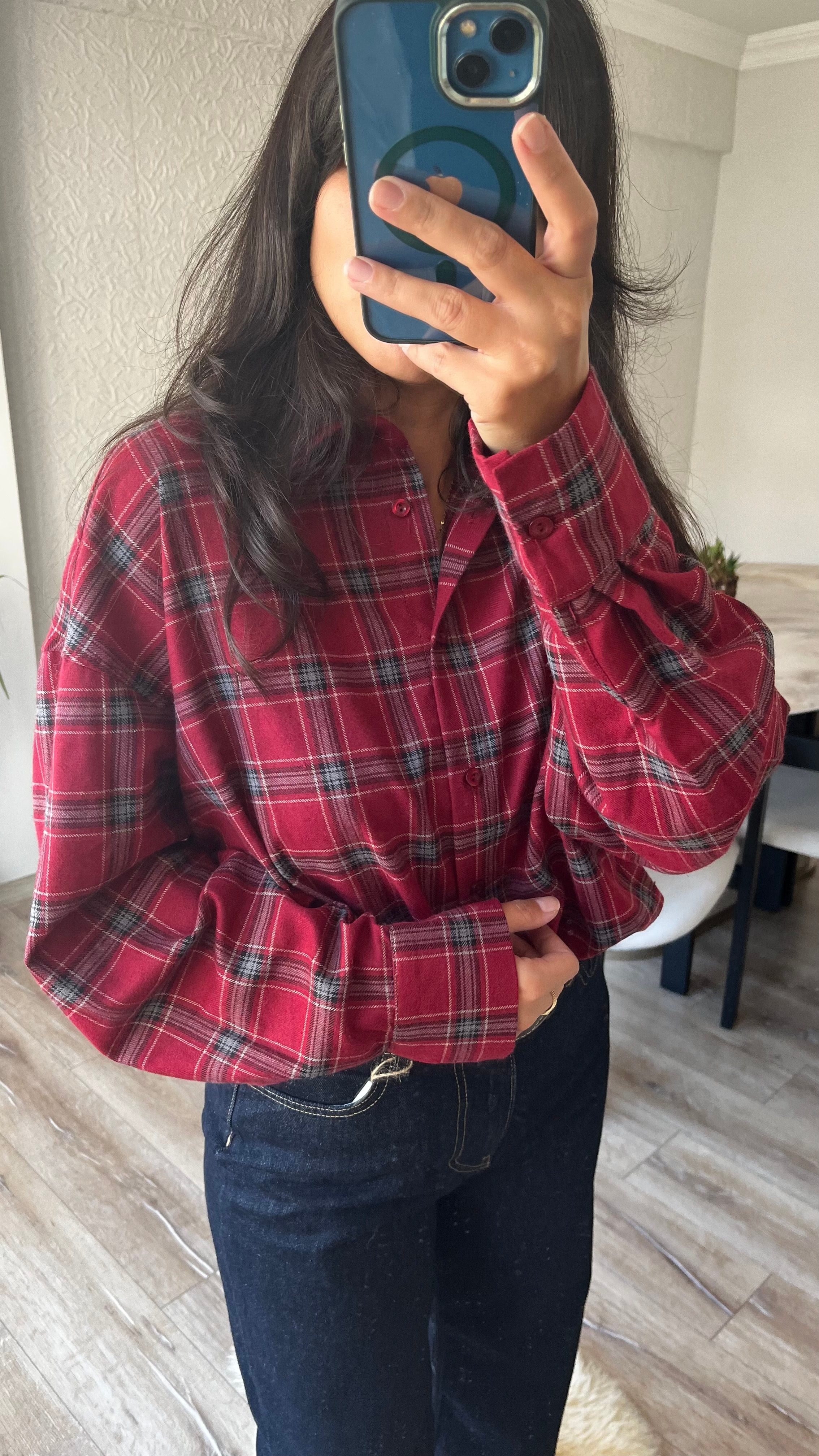 Oversize Ekose Gömlek 