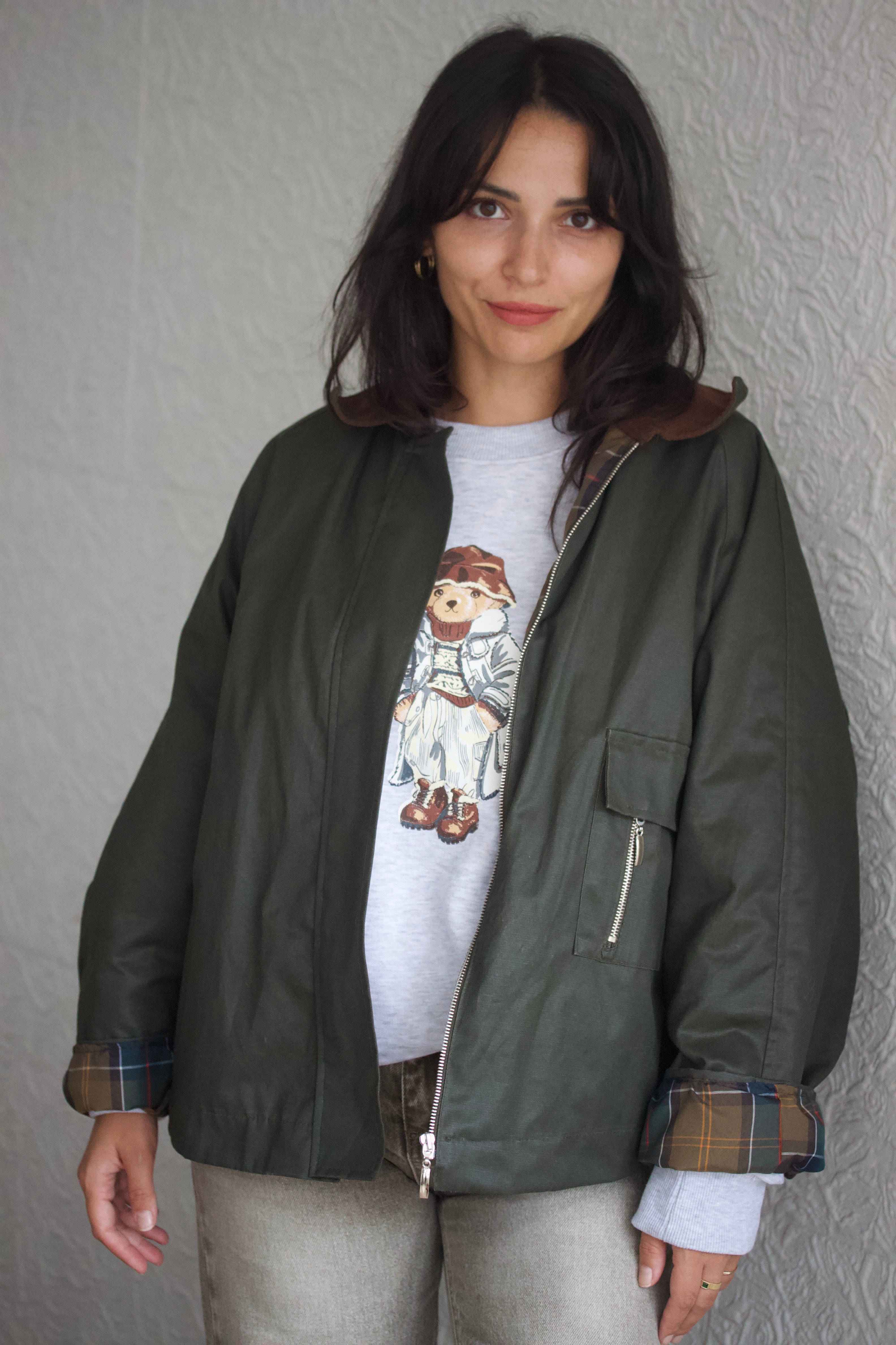 Kahverengi Mumlu Görünümlü Ceket