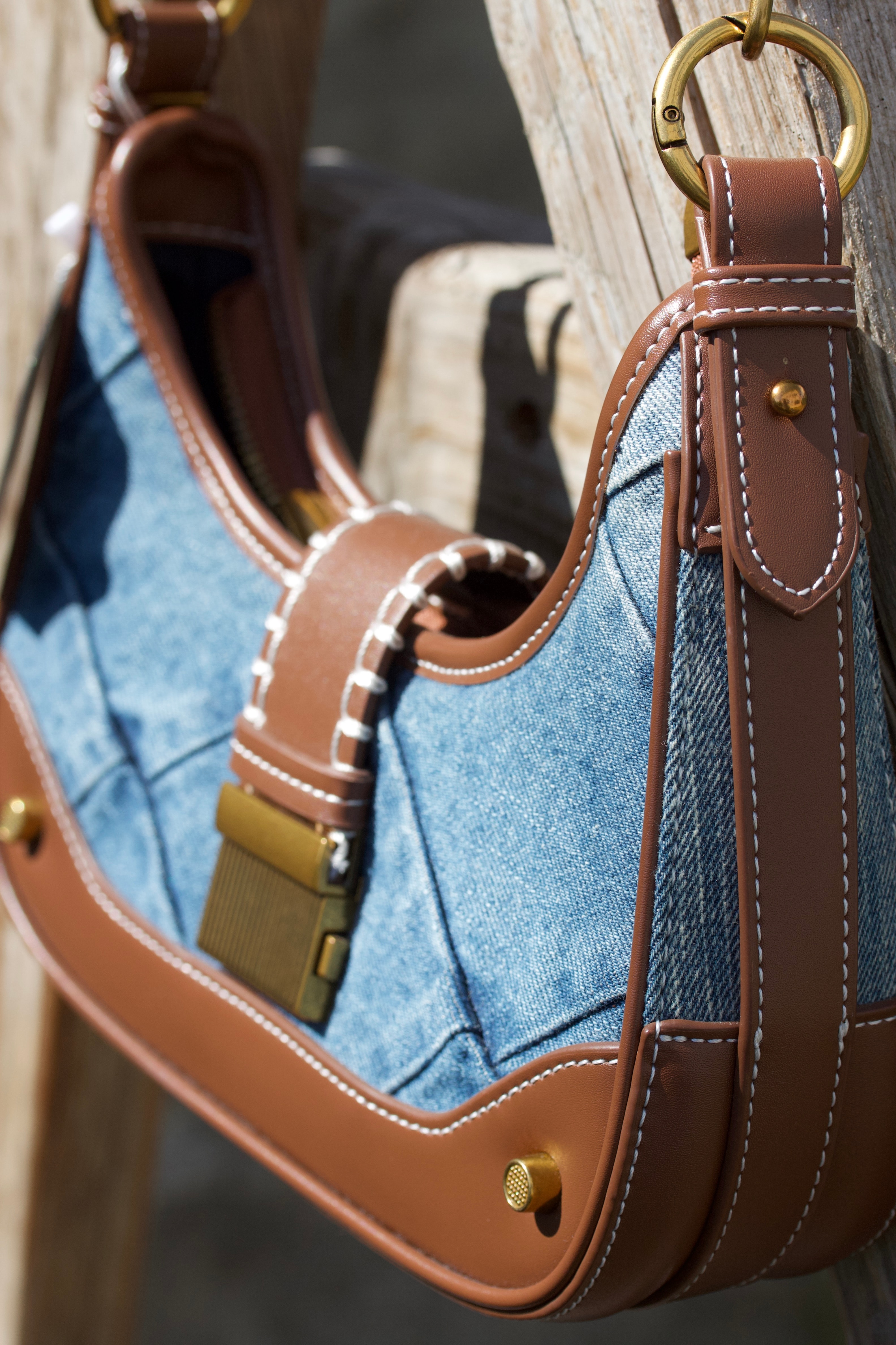 DSN Jean Detaylı Omuz Çantası 