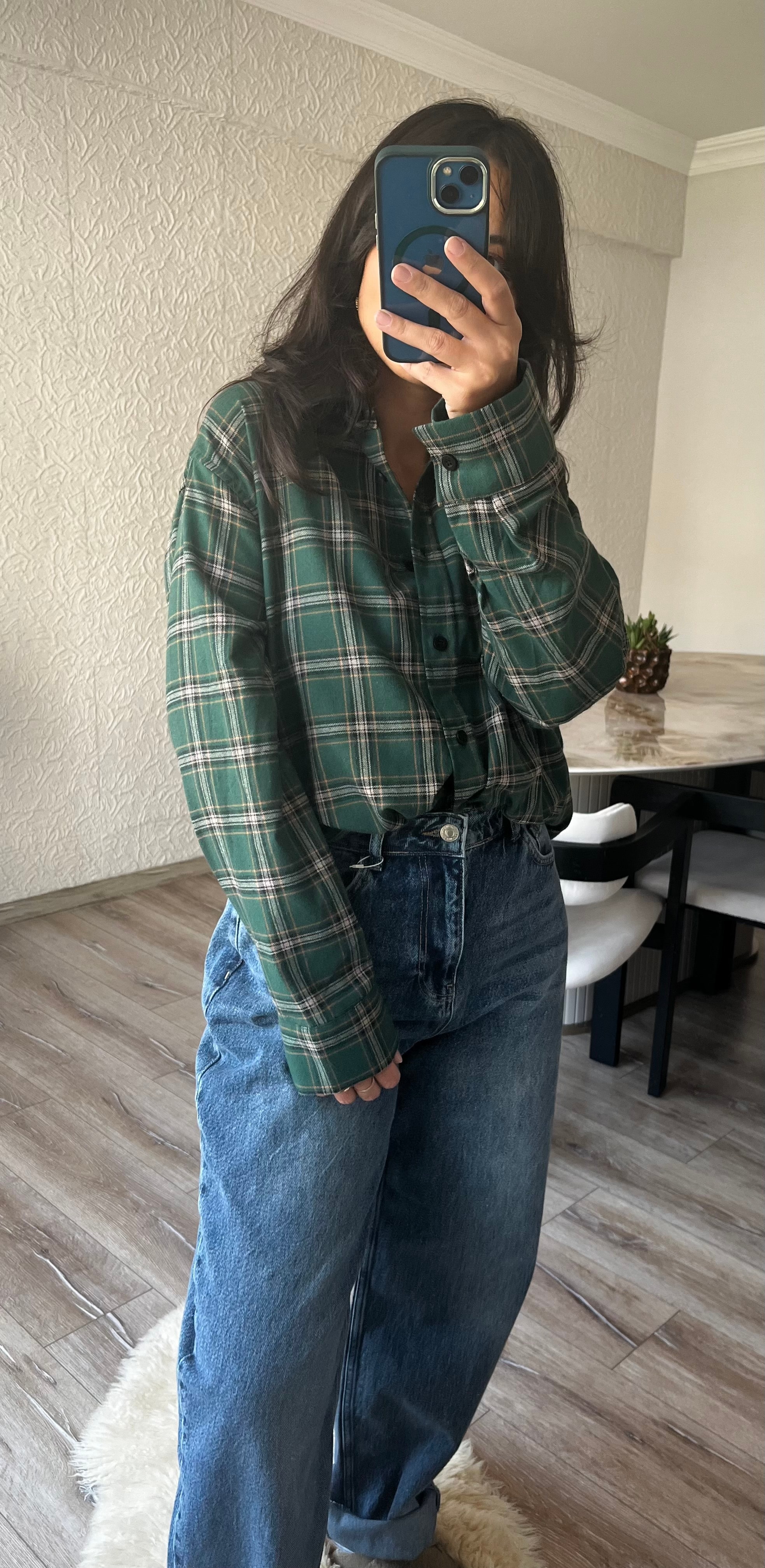 Yeşil Ekose Gömlek 