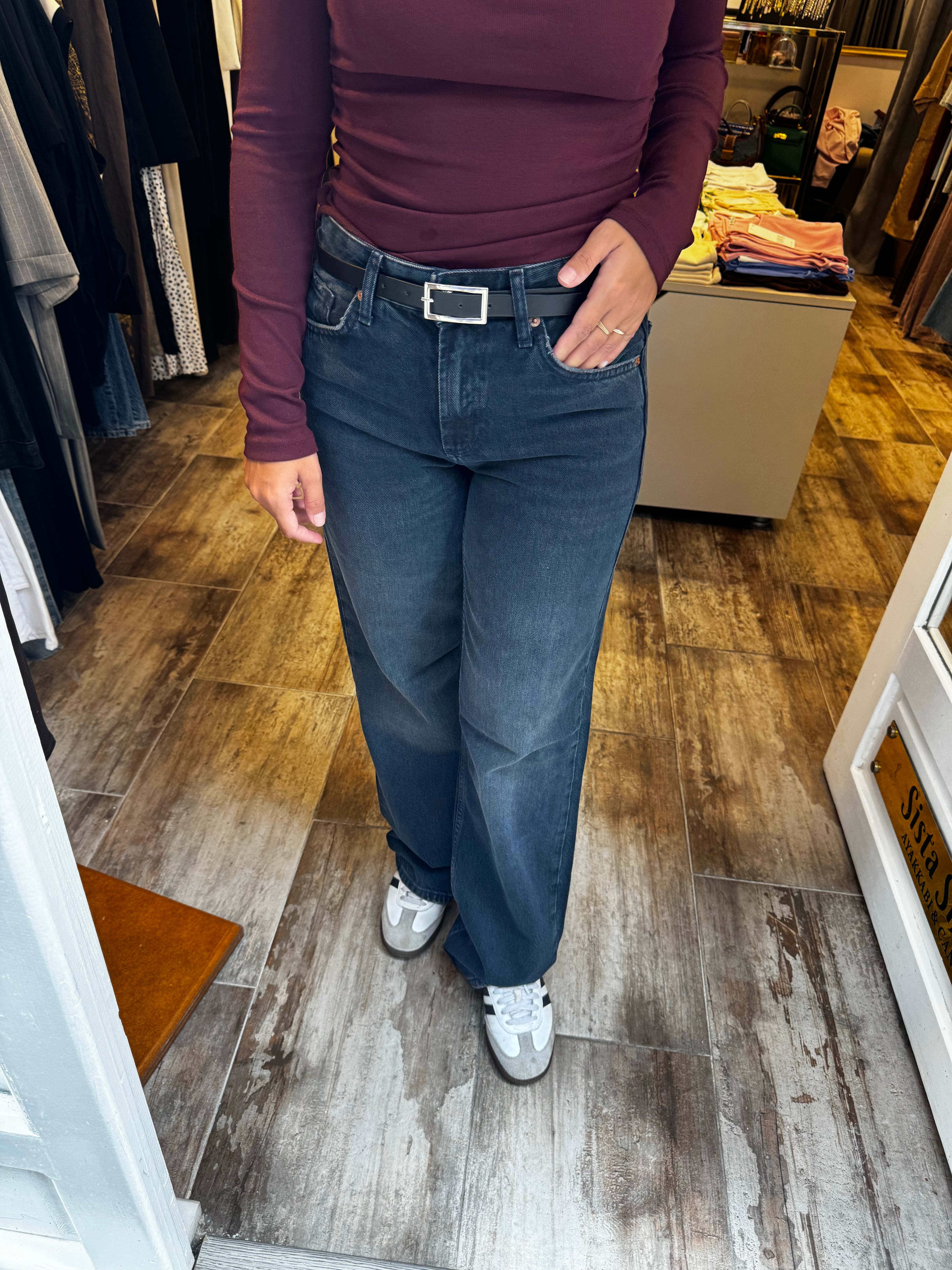 Koyu Gri Jean Pantolon