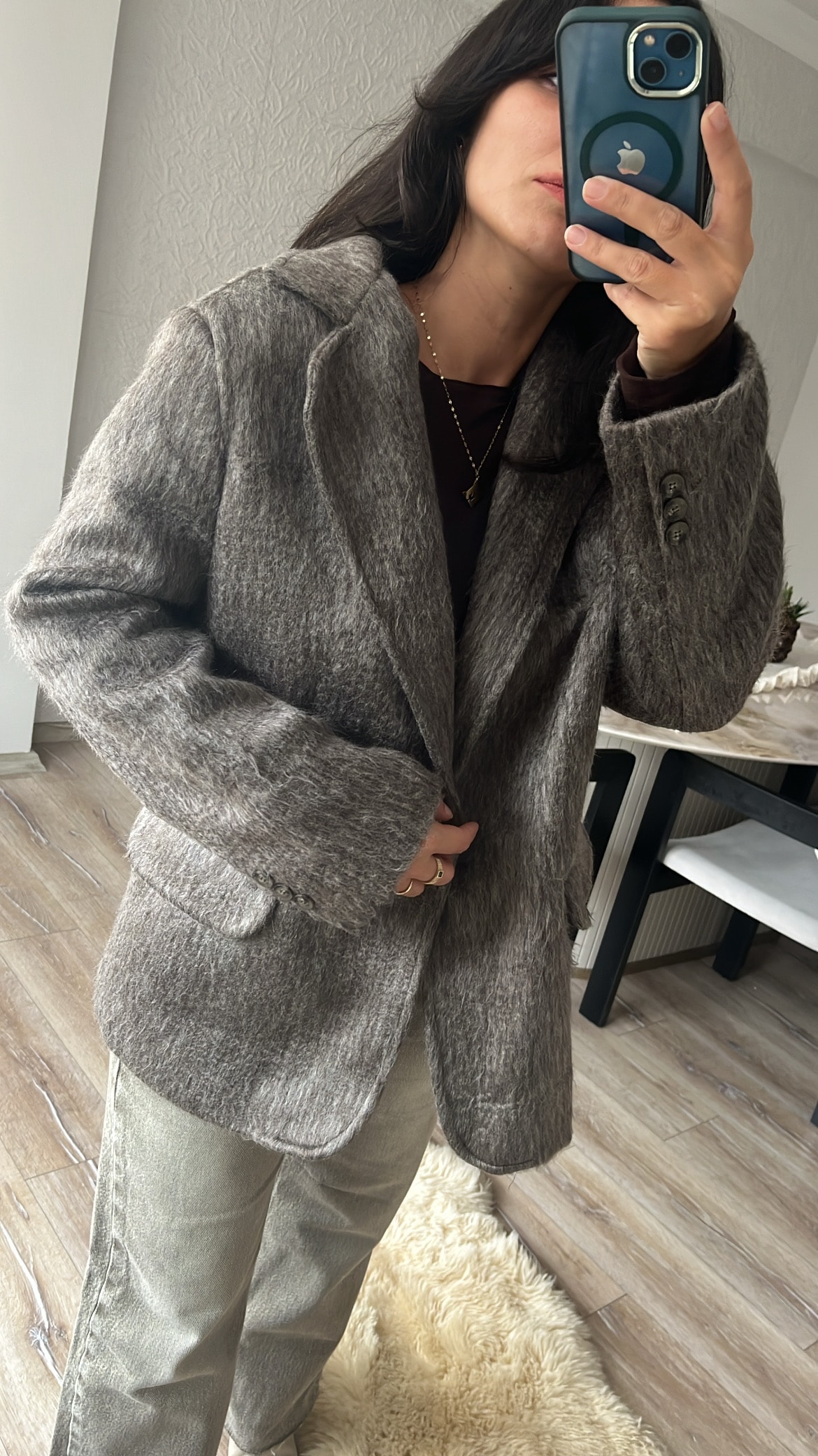 Sakallı Kaşe Ceket