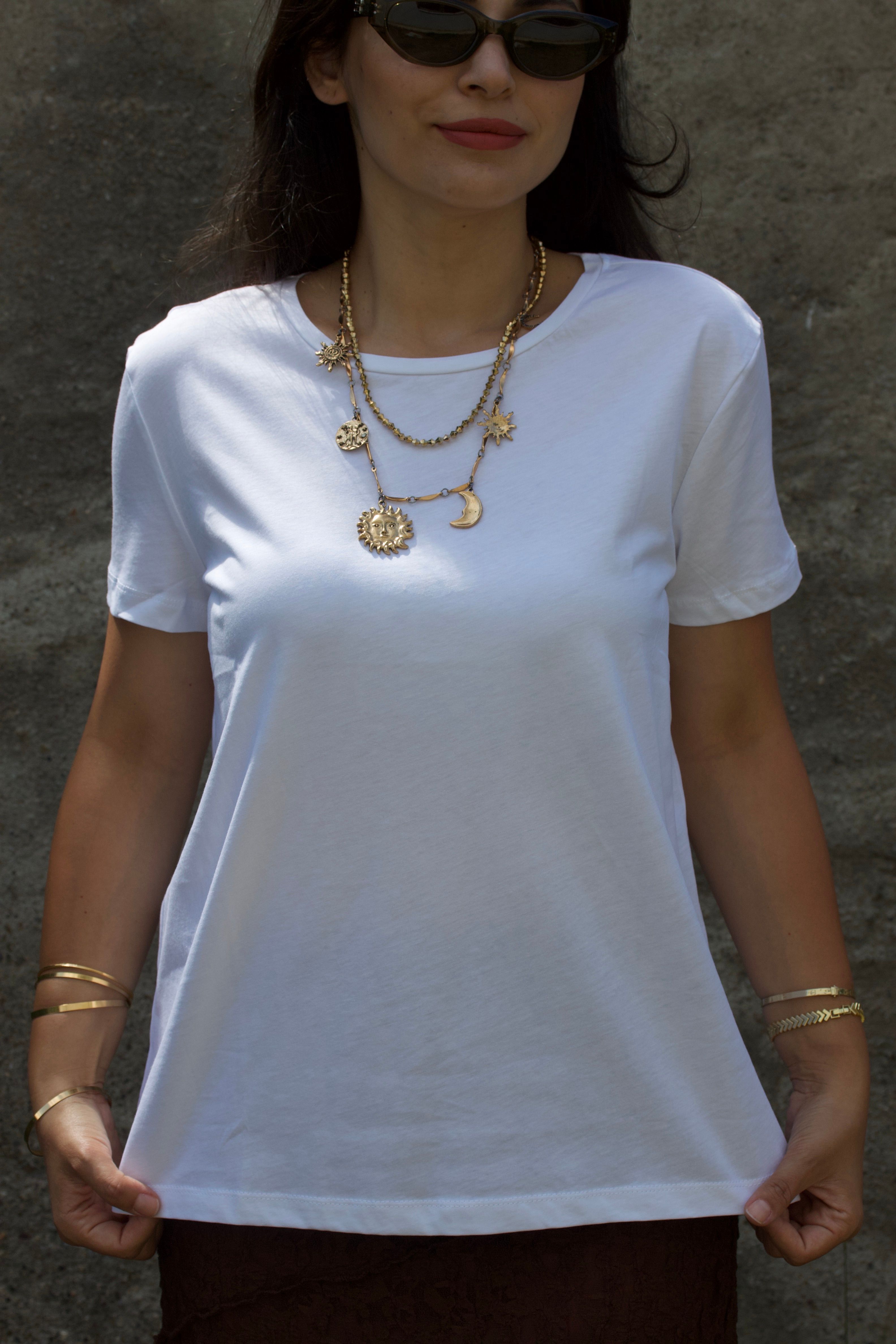 Beyaz Basic T-shirt