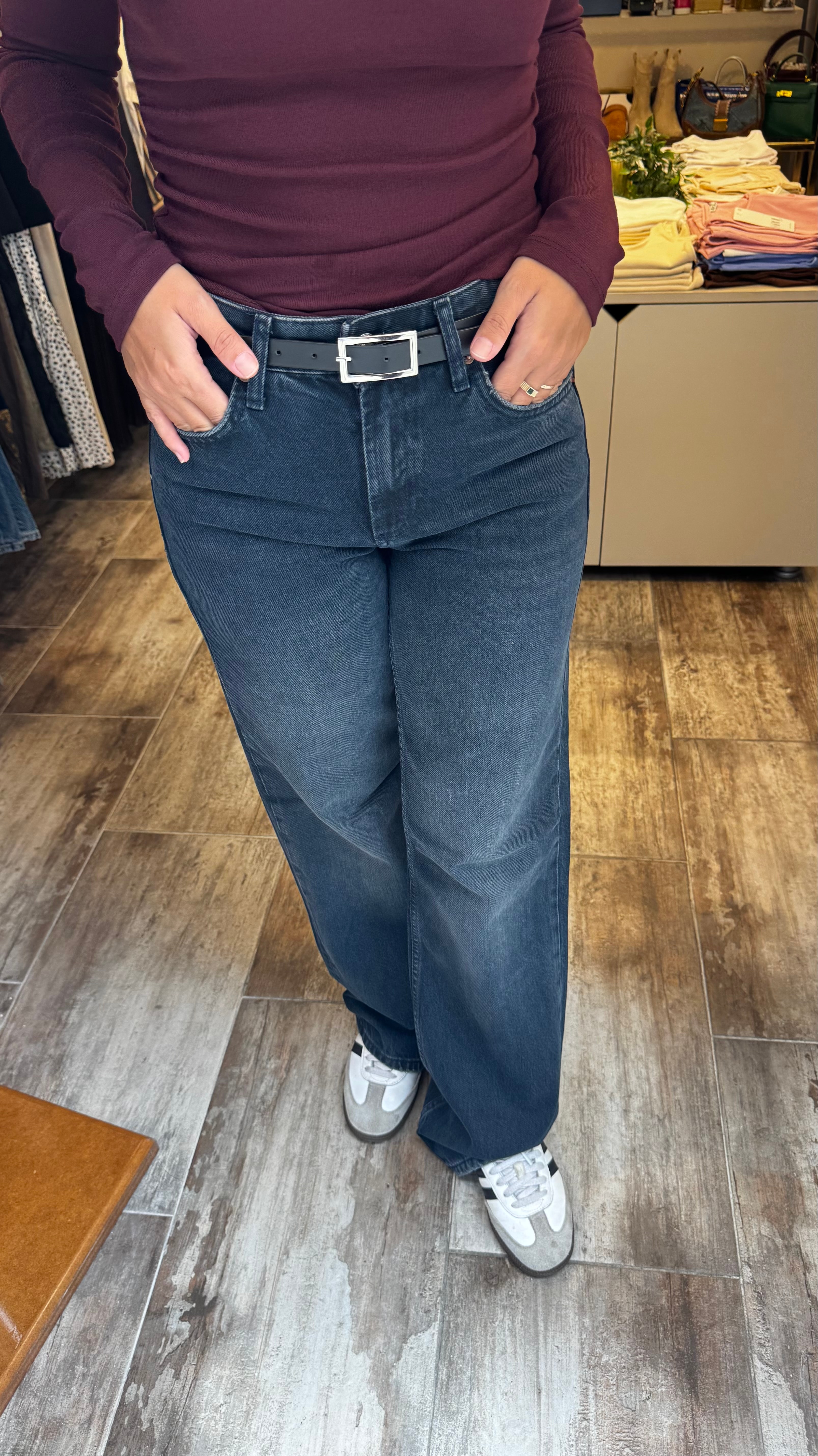 Koyu Gri Jean Pantolon