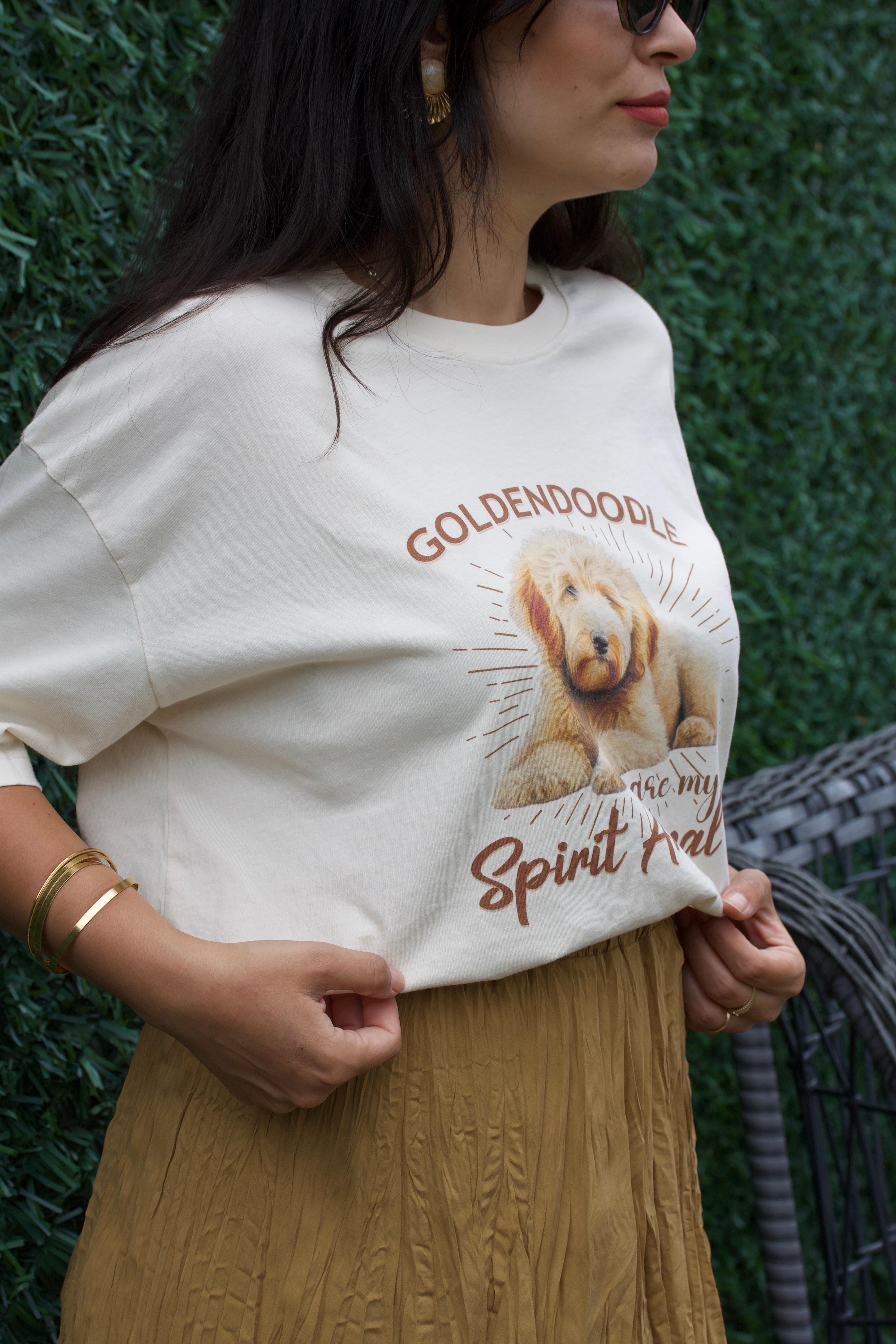 Doodle Baskılı T-shirt