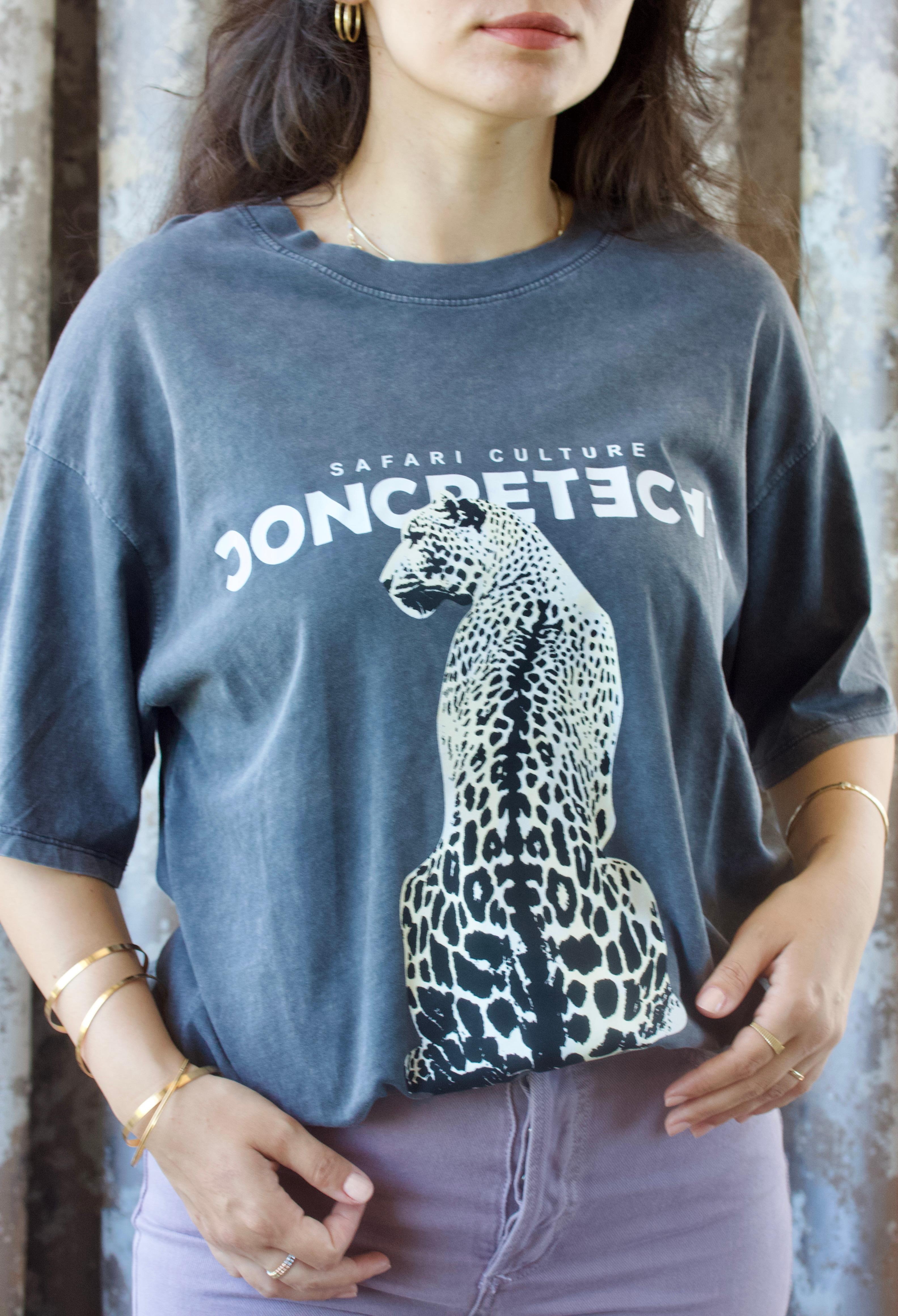 Baskılı Antrasit T-shirt