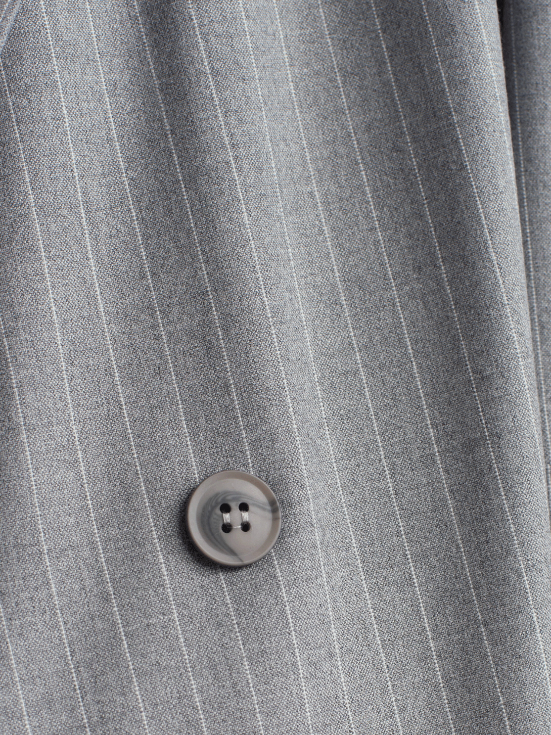 Gri Çizgili Blazer Takım 