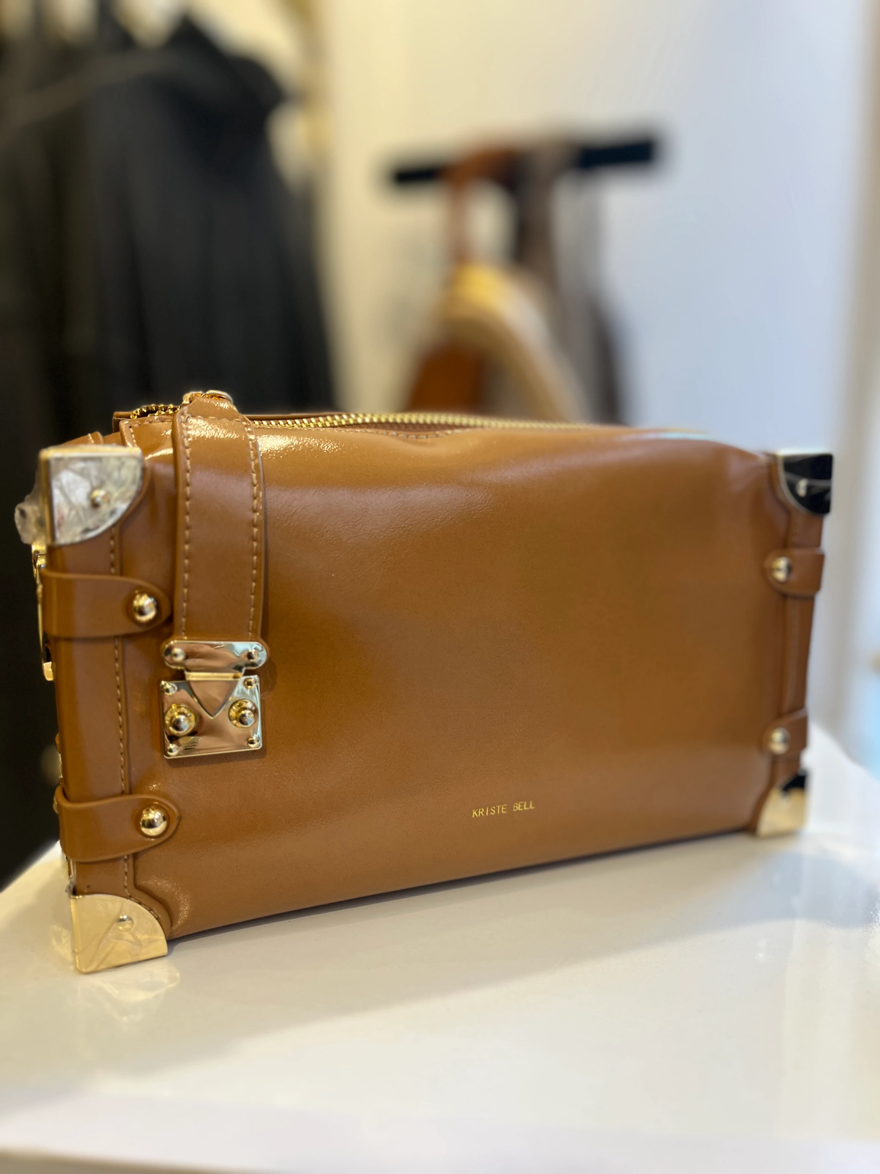 Kriste Bell Taba Deri Çanta 