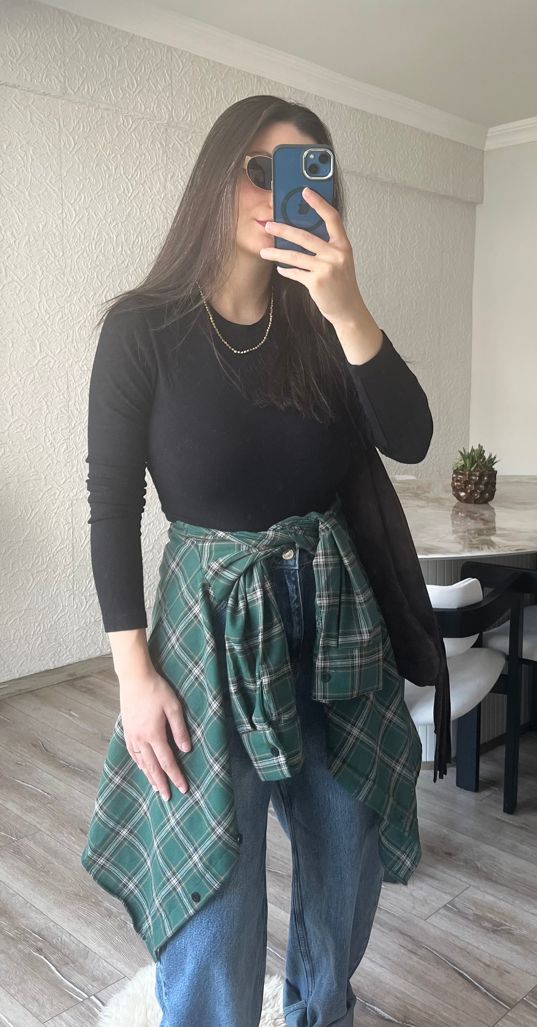 Yeşil Ekose Gömlek 