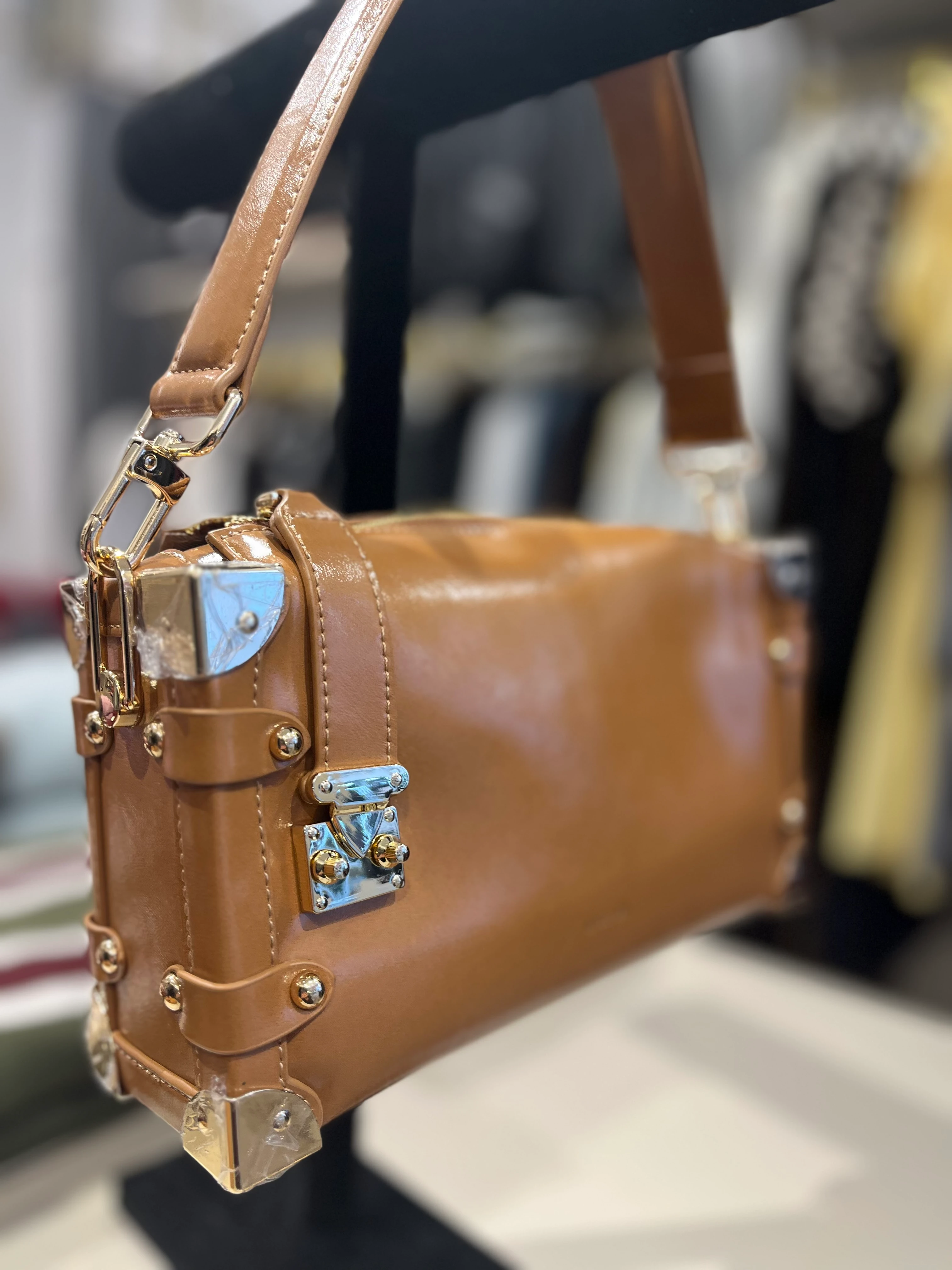 Kriste Bell Taba Deri Çanta 