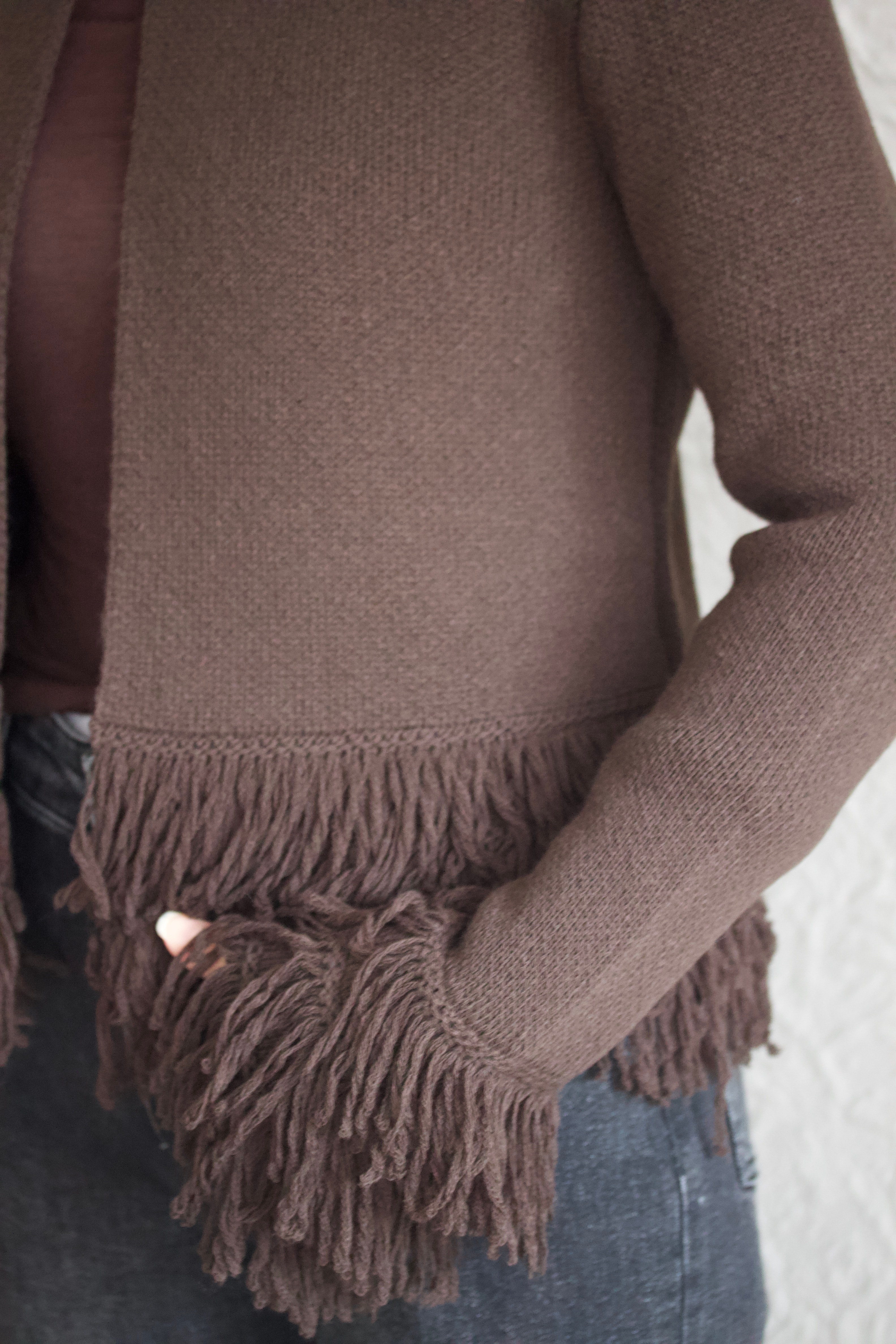 Püskül Detaylı Hırka