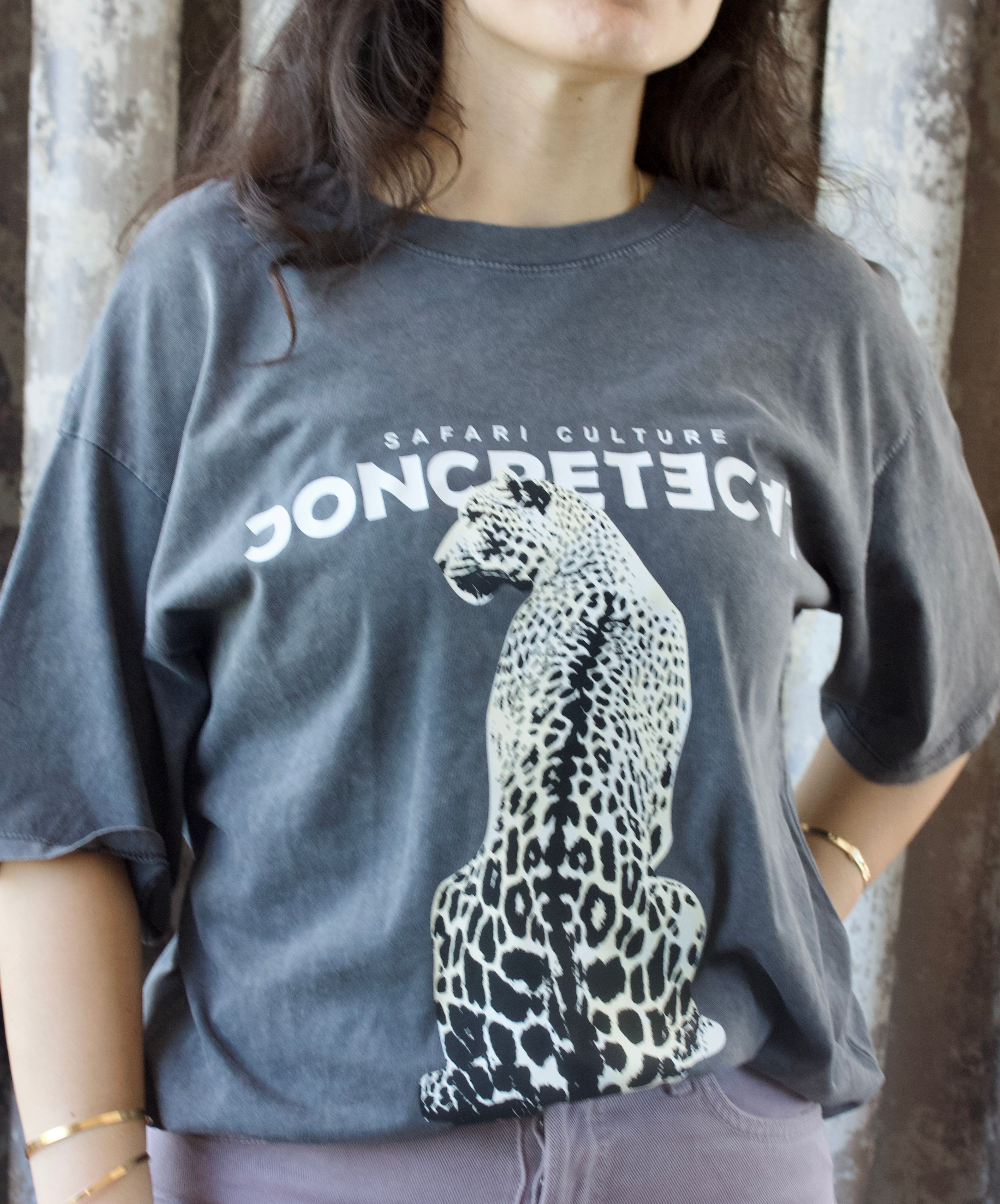 Baskılı Antrasit T-shirt