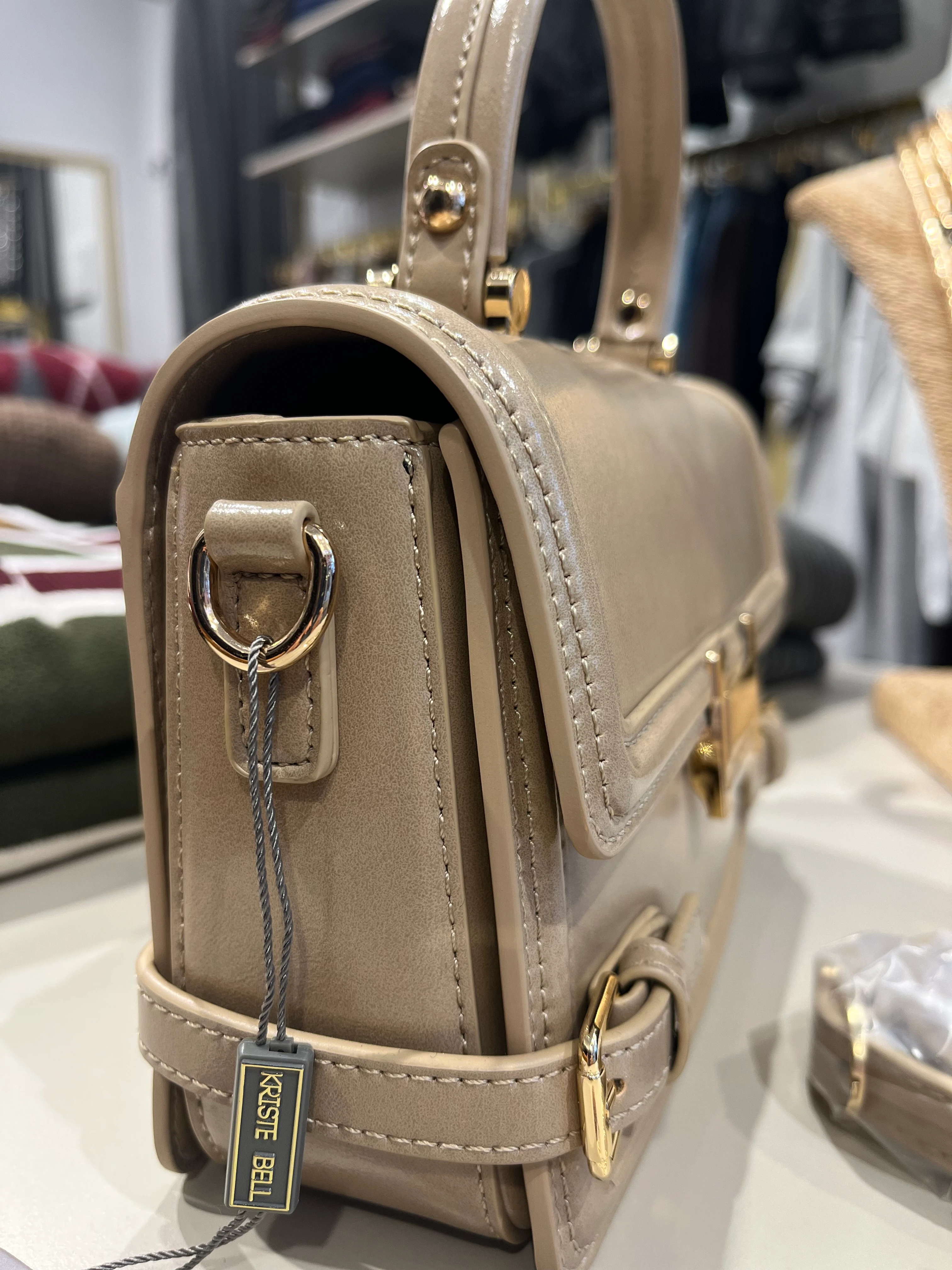 Kriste Bell Vizon Deri Çanta 