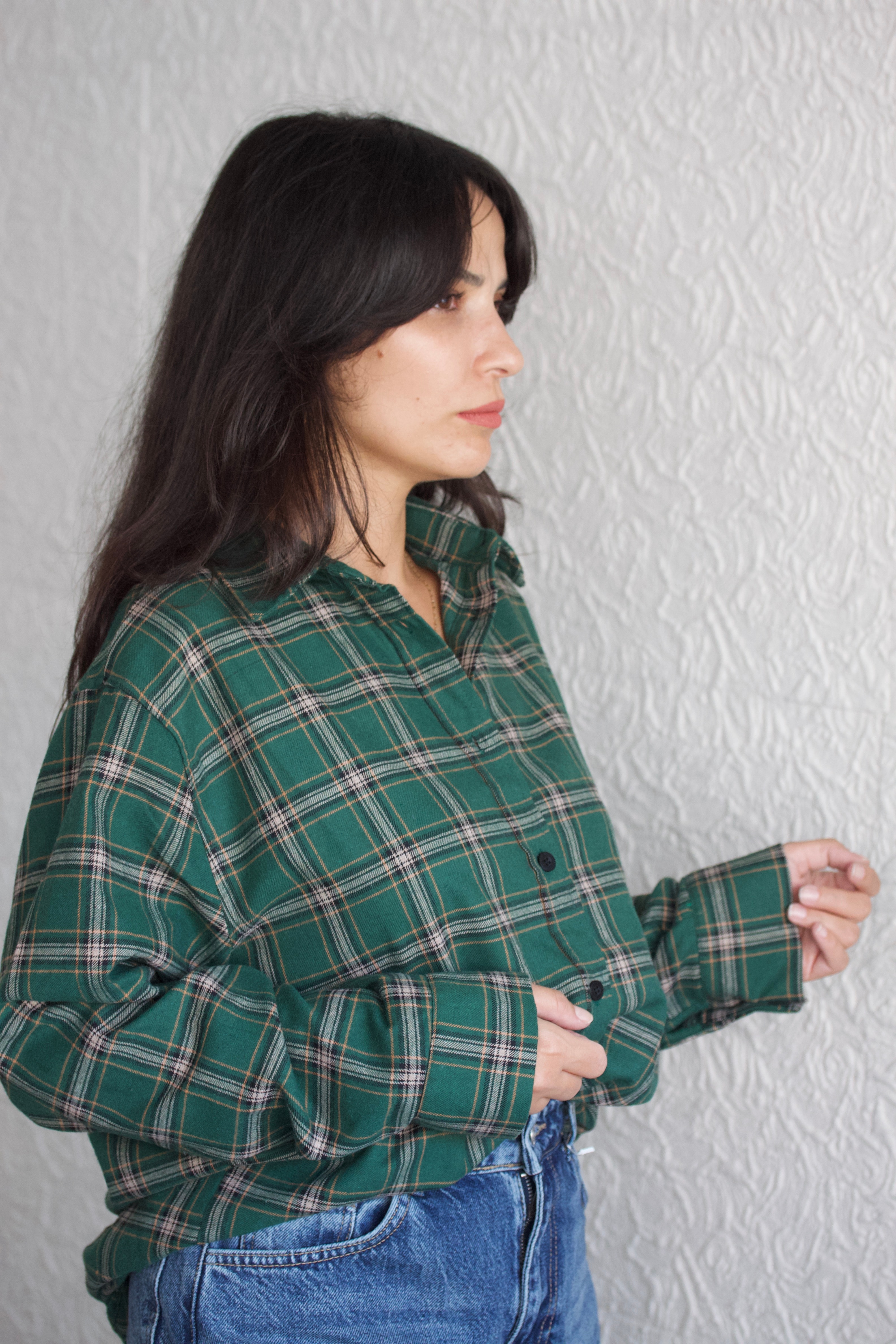 Yeşil Ekose Gömlek 