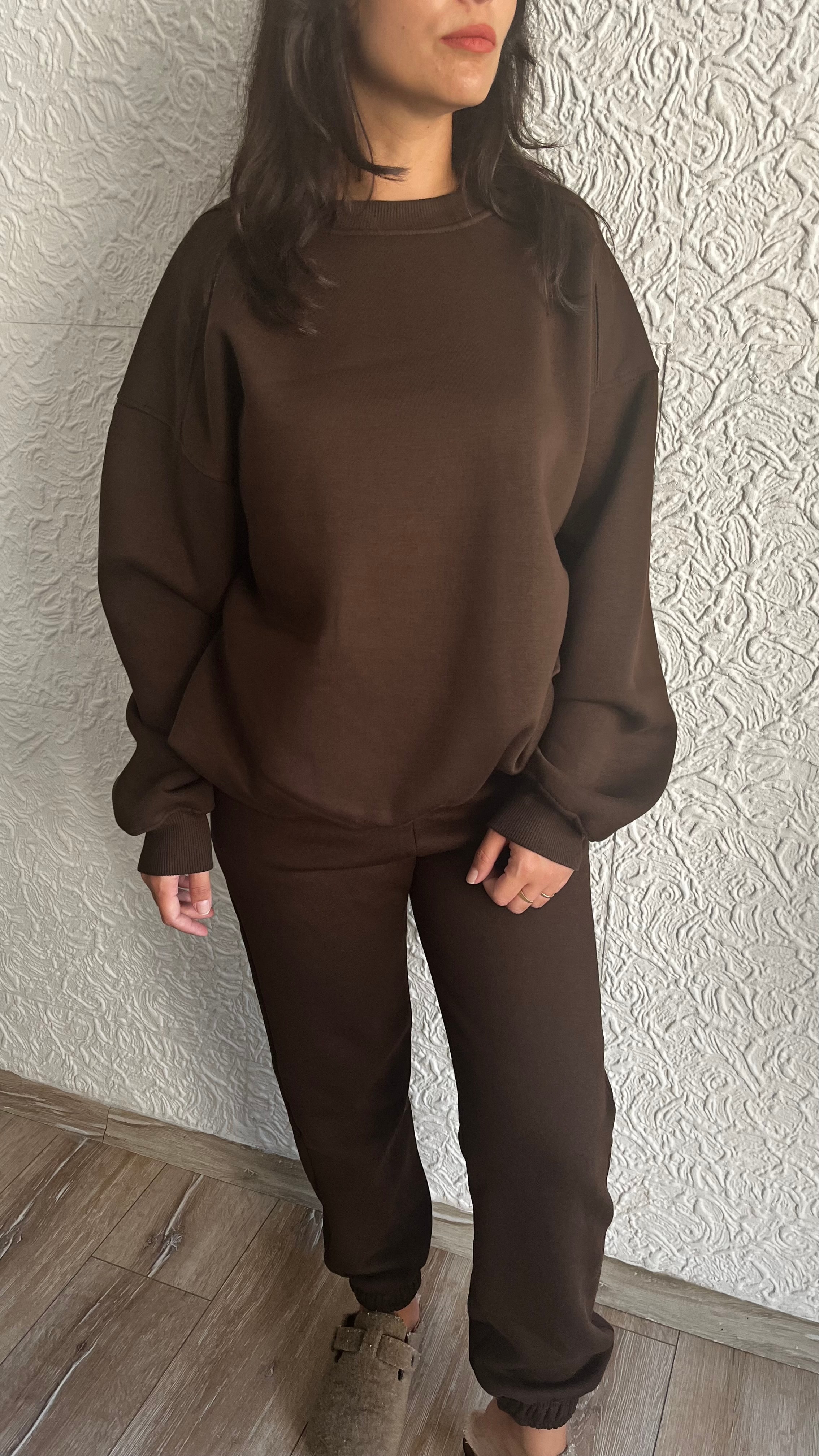 Acı Kahve Şardonlu Sweatshirt