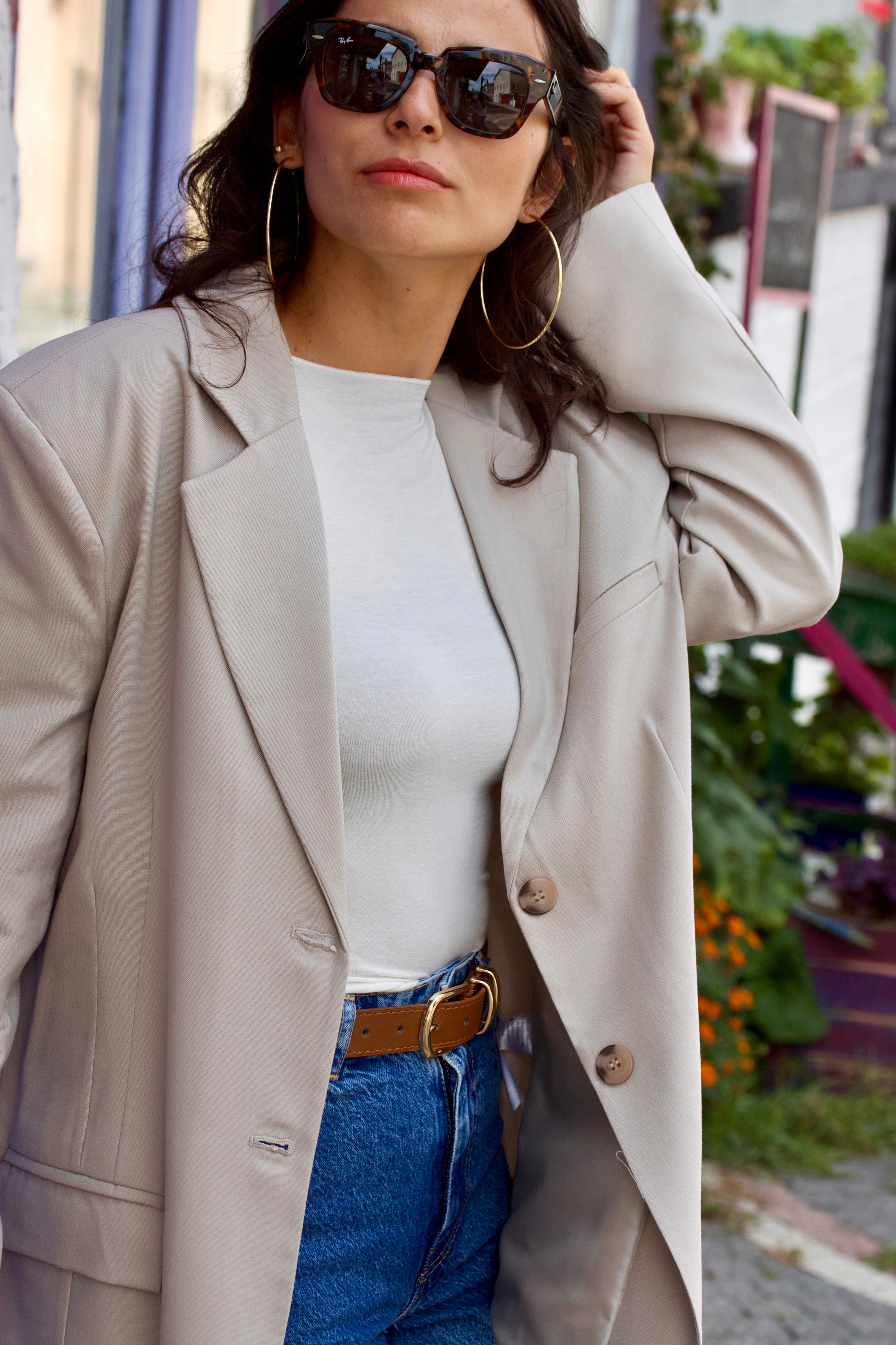 Vizon Blazer Ceket 