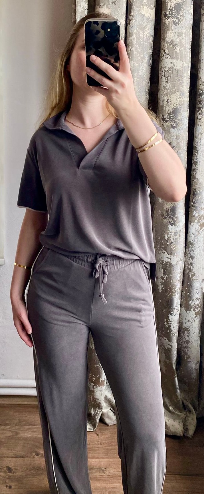 Polo Yaka Şerit Detaylı Oysh Takım 