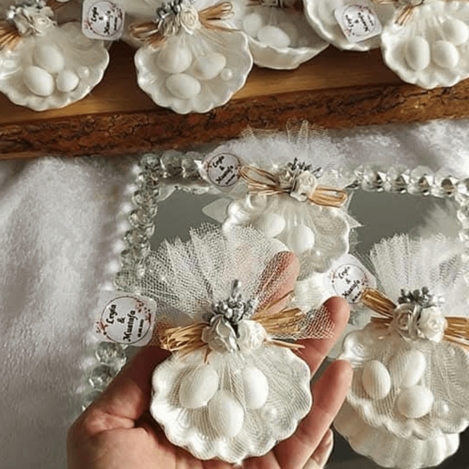 Midye Badem Şekeri Magnet (25 Adet)