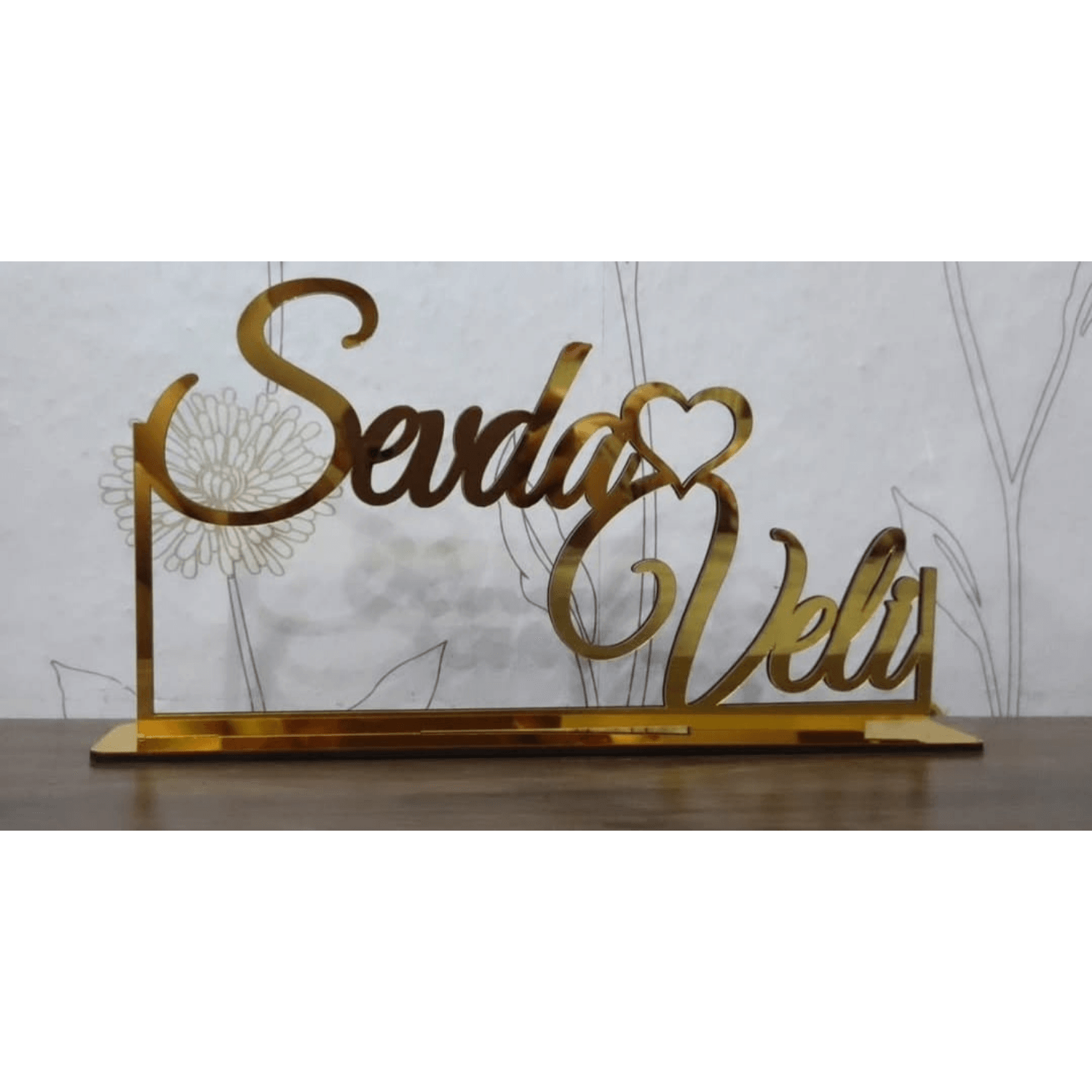 Masaüstü İsimlik Gold ve Gümüş